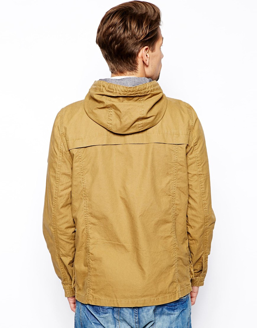 Pull&Bear Lightweight Jacket with Hood in Beige (Natural) for Men - Lyst