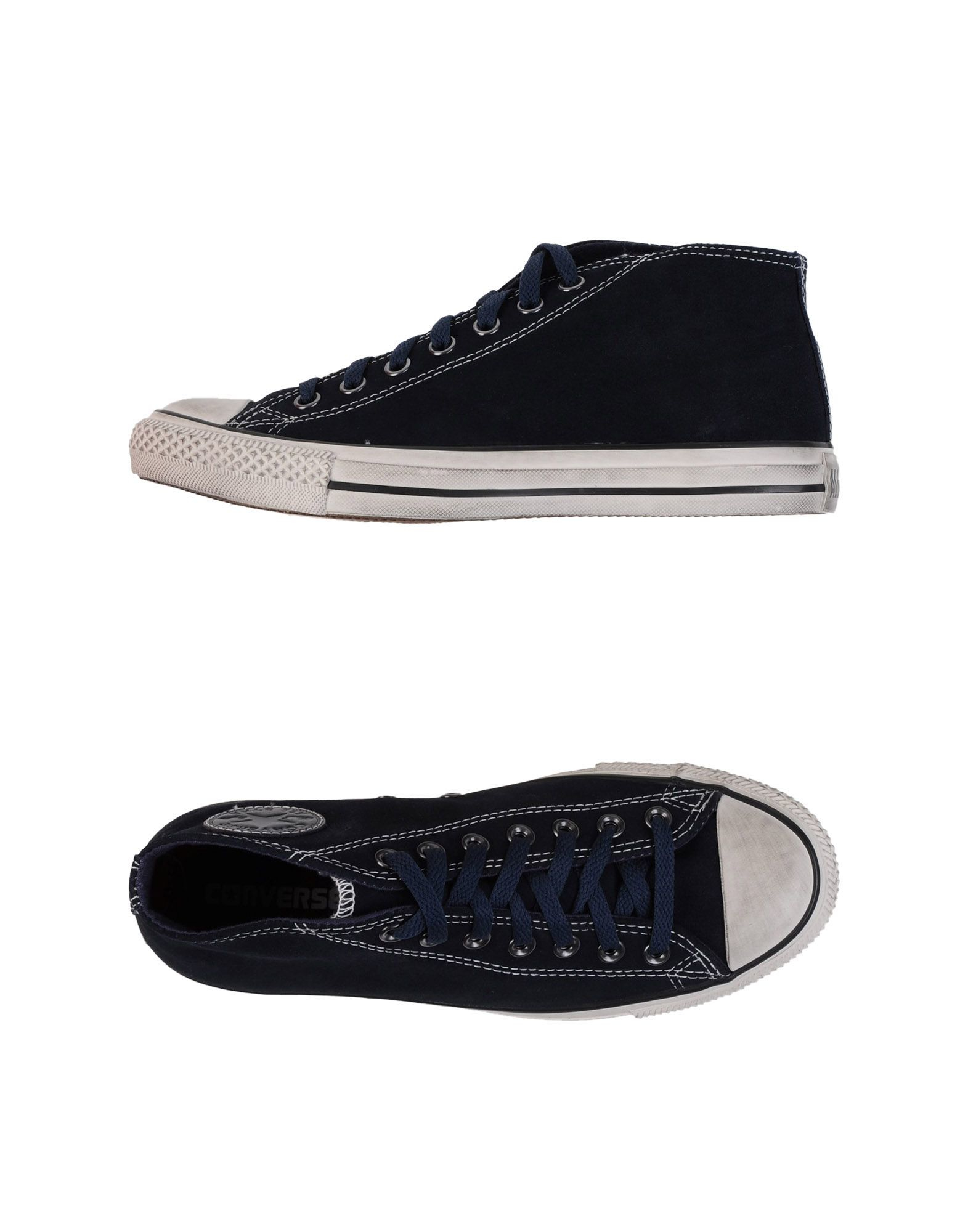 dark blue converse high top