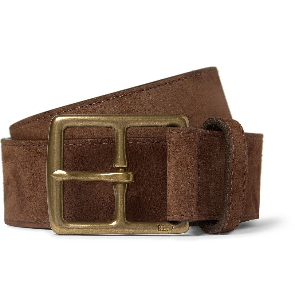 tan suede belt mens