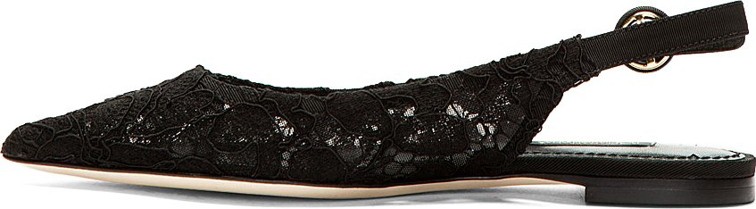 dolce and gabbana lace flats