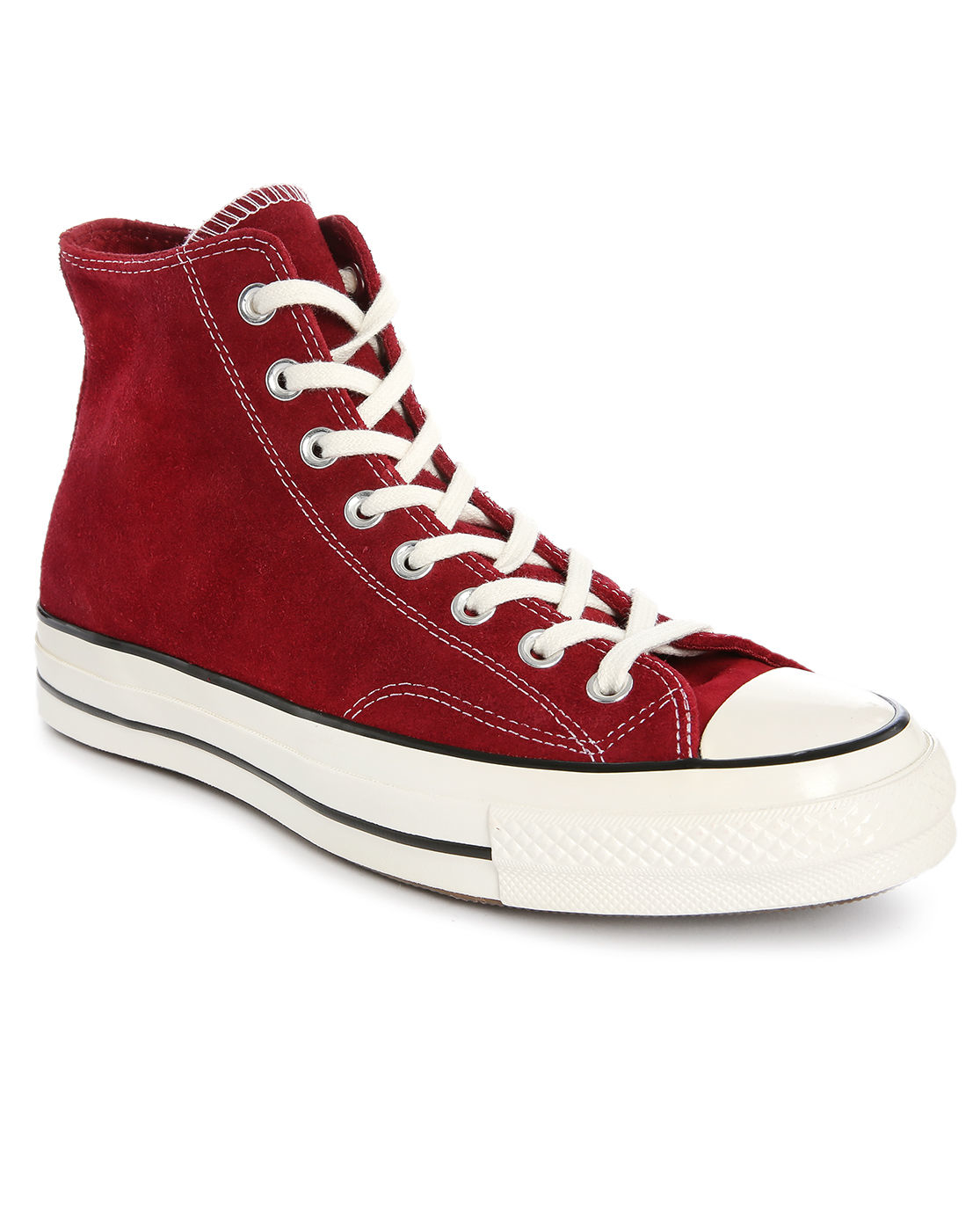 Converse 70s Chuck Hi Red Suede Sneakers in Red for Men | Lyst