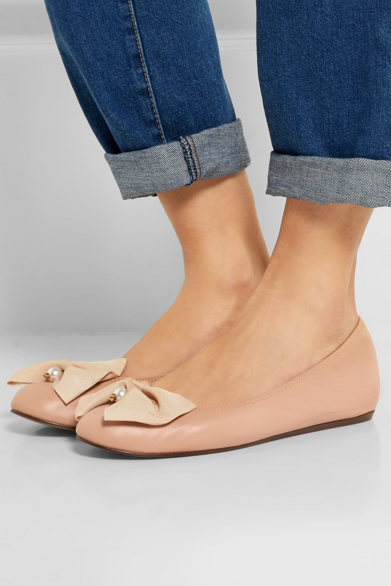 Leather Ballet Flats -