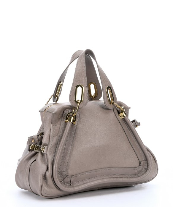 Chlo Pre-owned: Motty Grey Leather \u0026#39;paraty\u0026#39; Convertible Satchel ...  