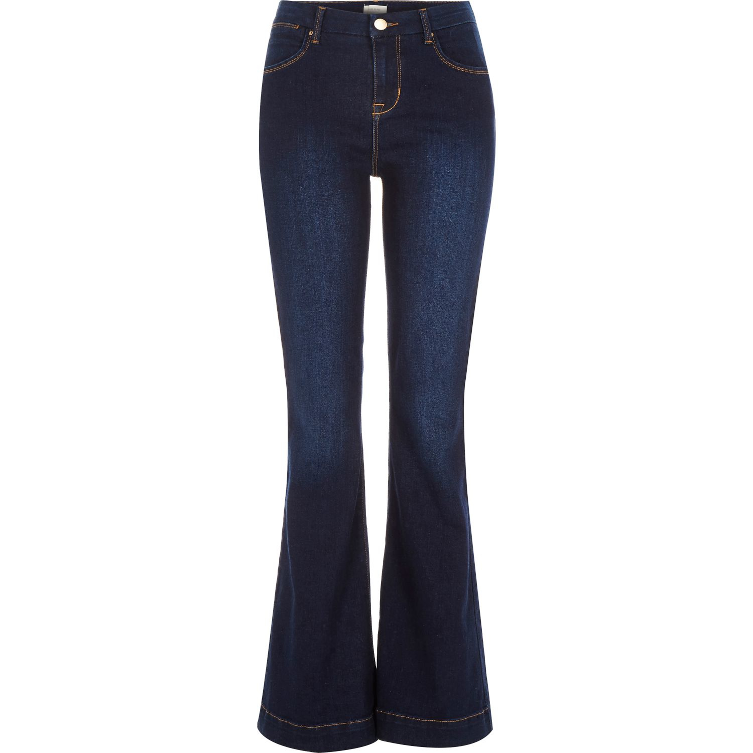 Womens dark wash flare jeans Clearance