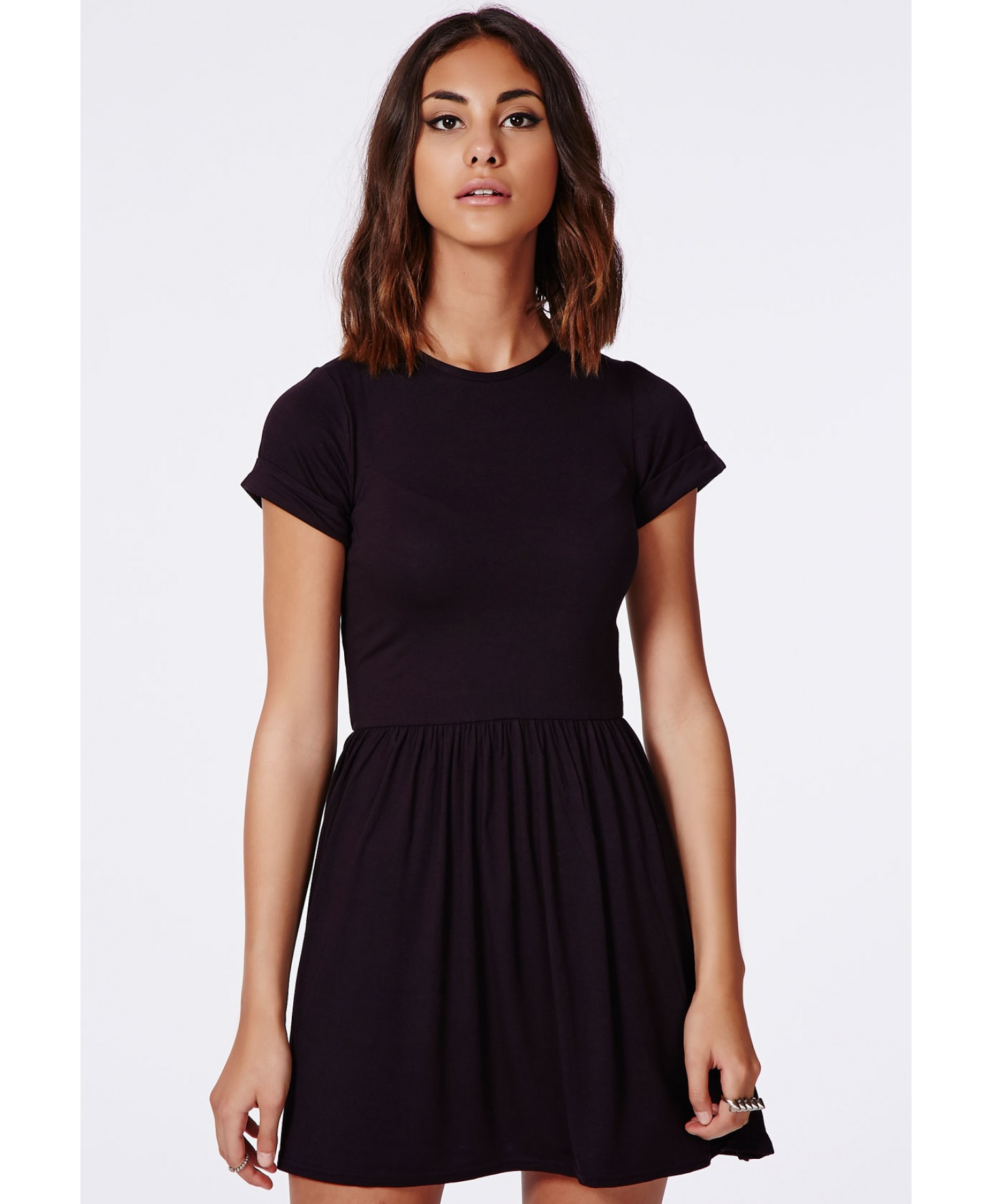 black t shirt skater dress