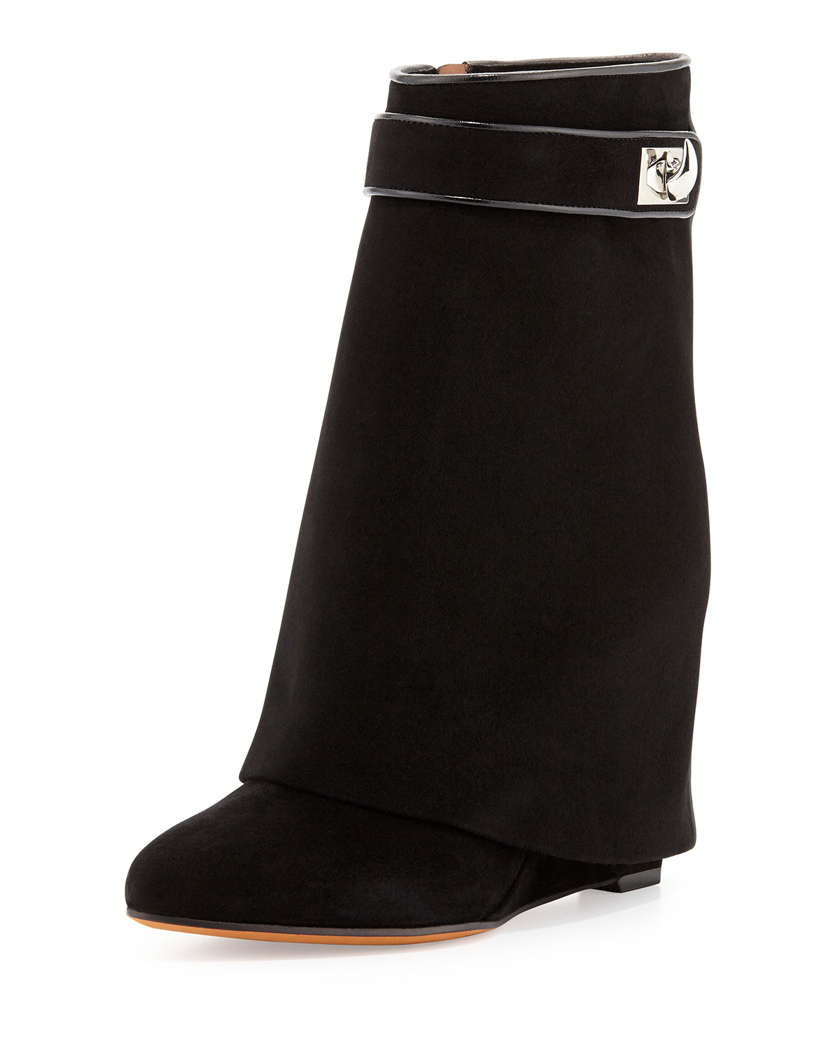 givenchy suede shark boots