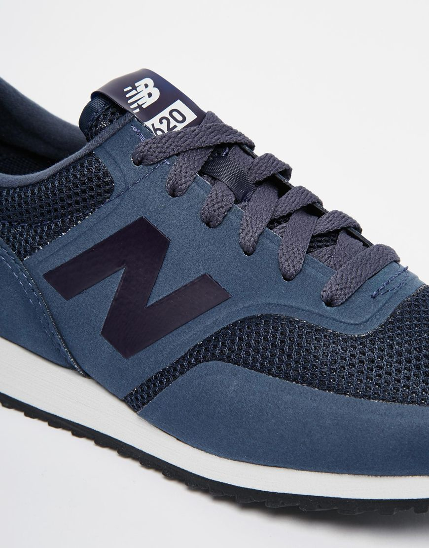 Balance 620 Navy Micro Trainers in Blue 
