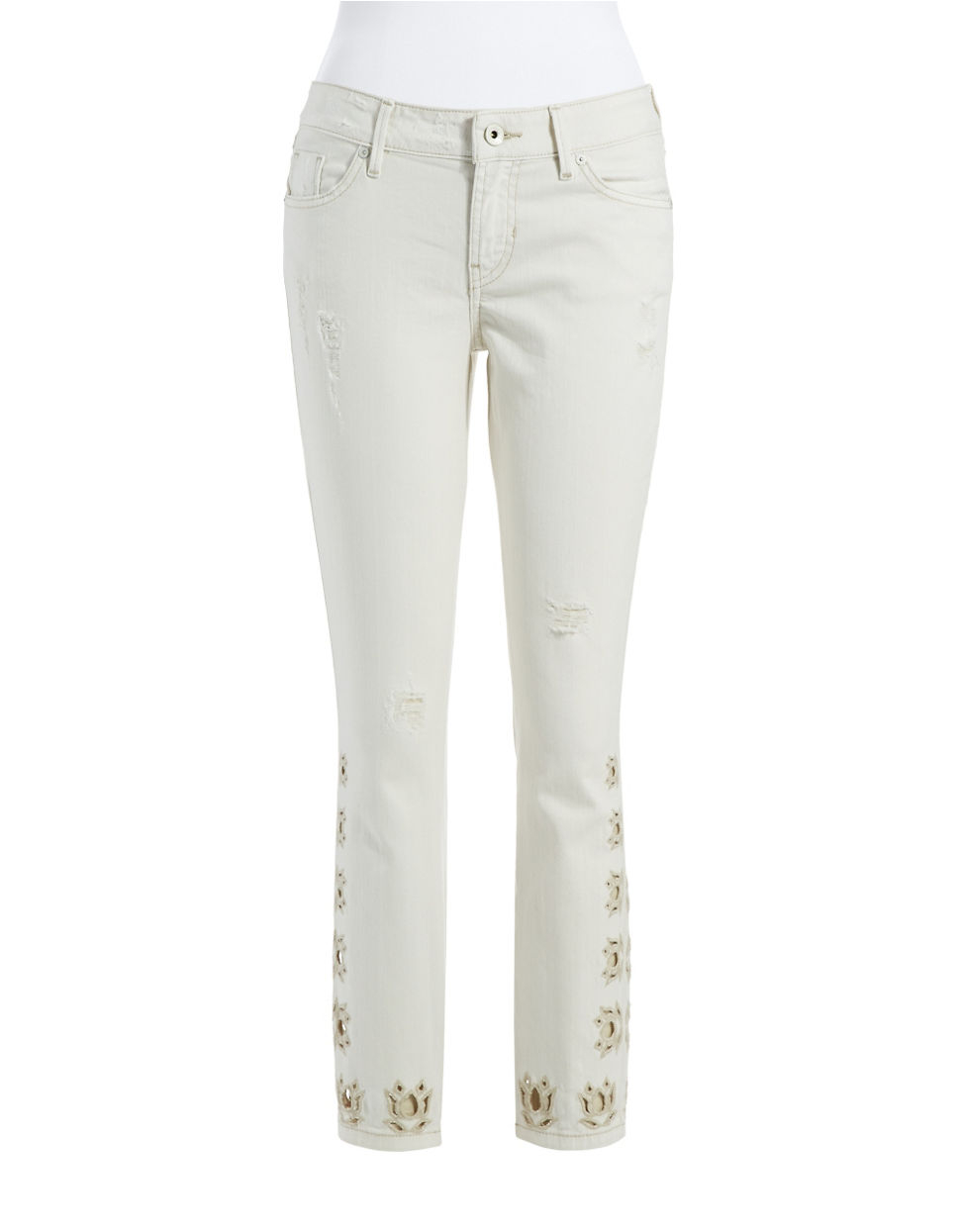 guess white pants