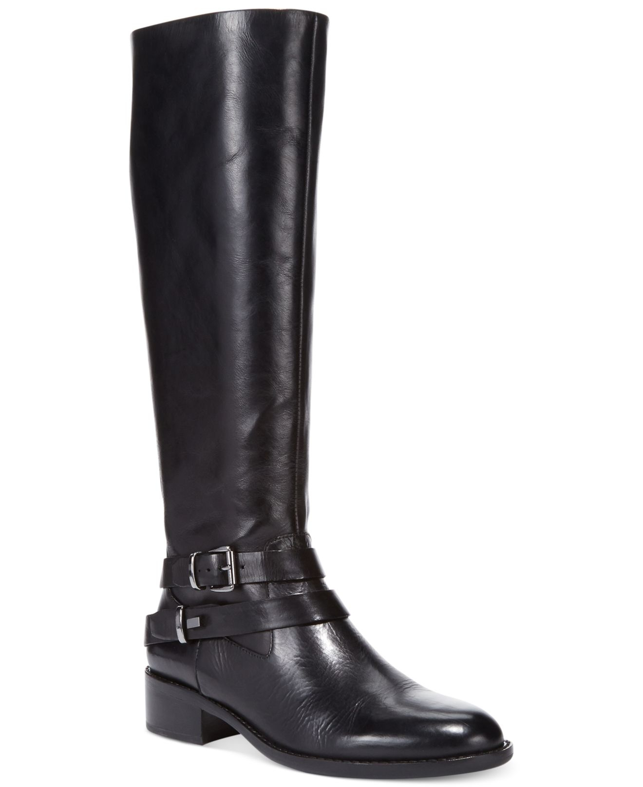 French Connection Yulia Riding Boots in Black - Lyst