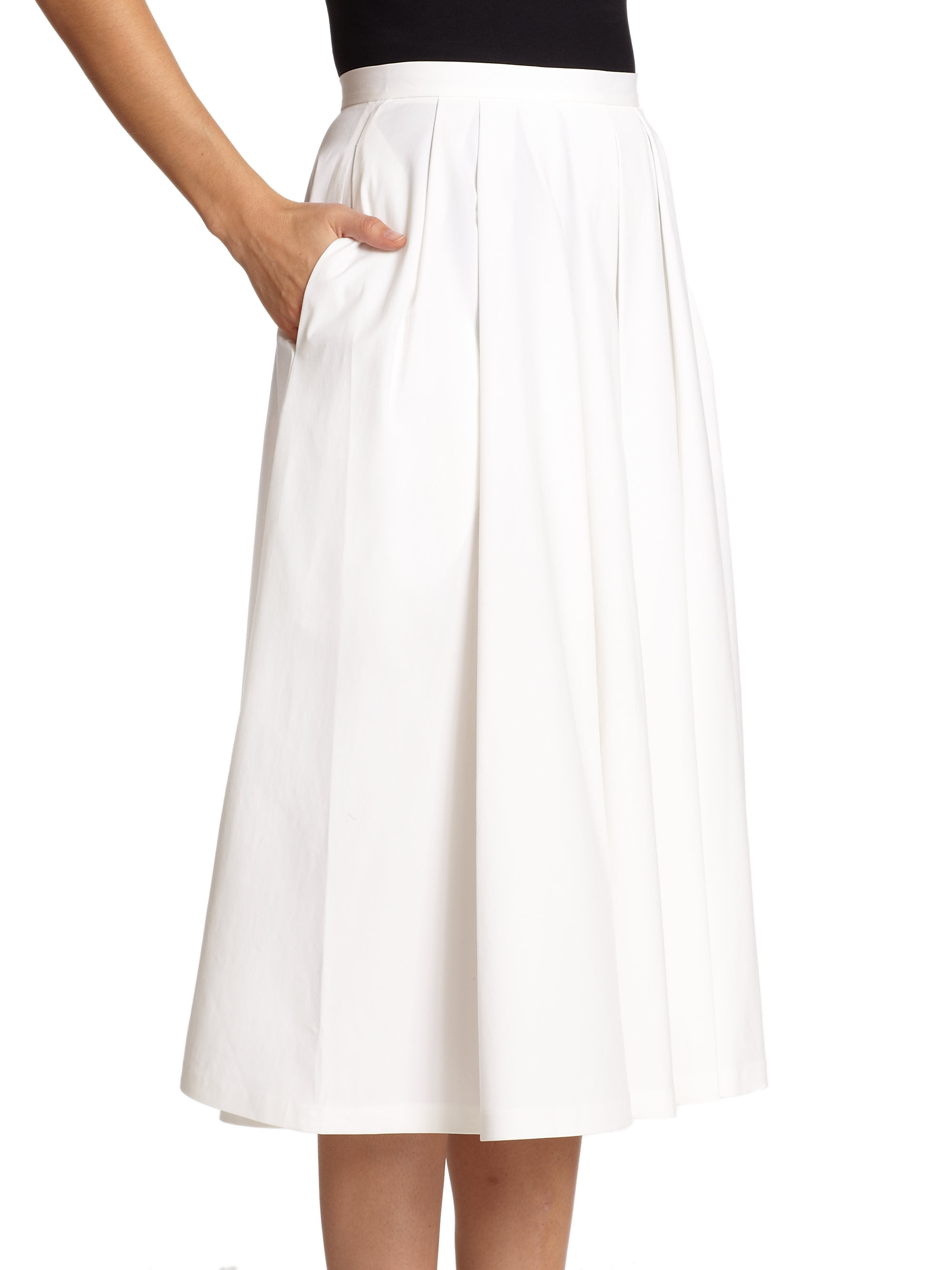 White poplin skirt Clearance