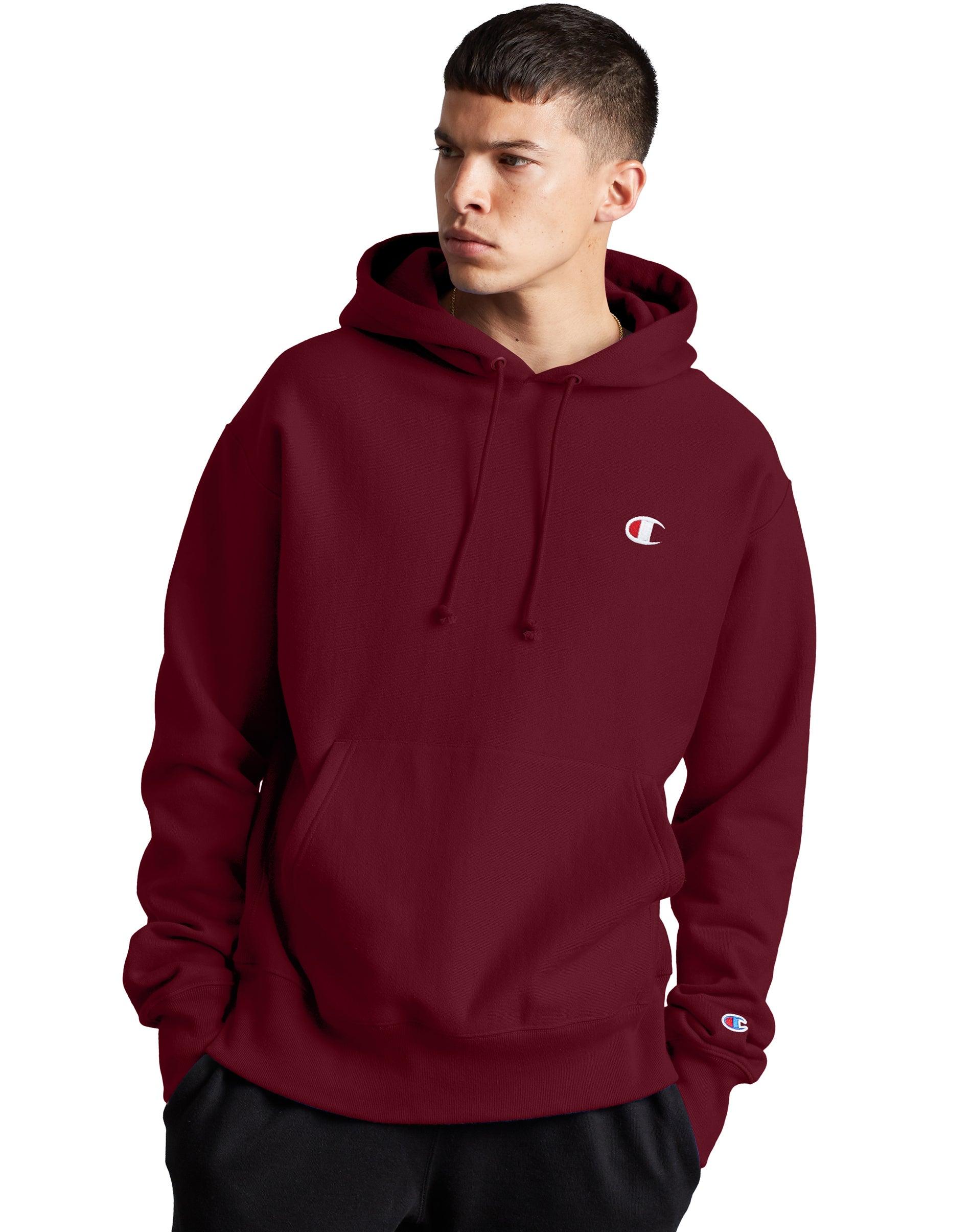 Champion Fleece Life Reverse Weave Hoodie in Red for - Lyst