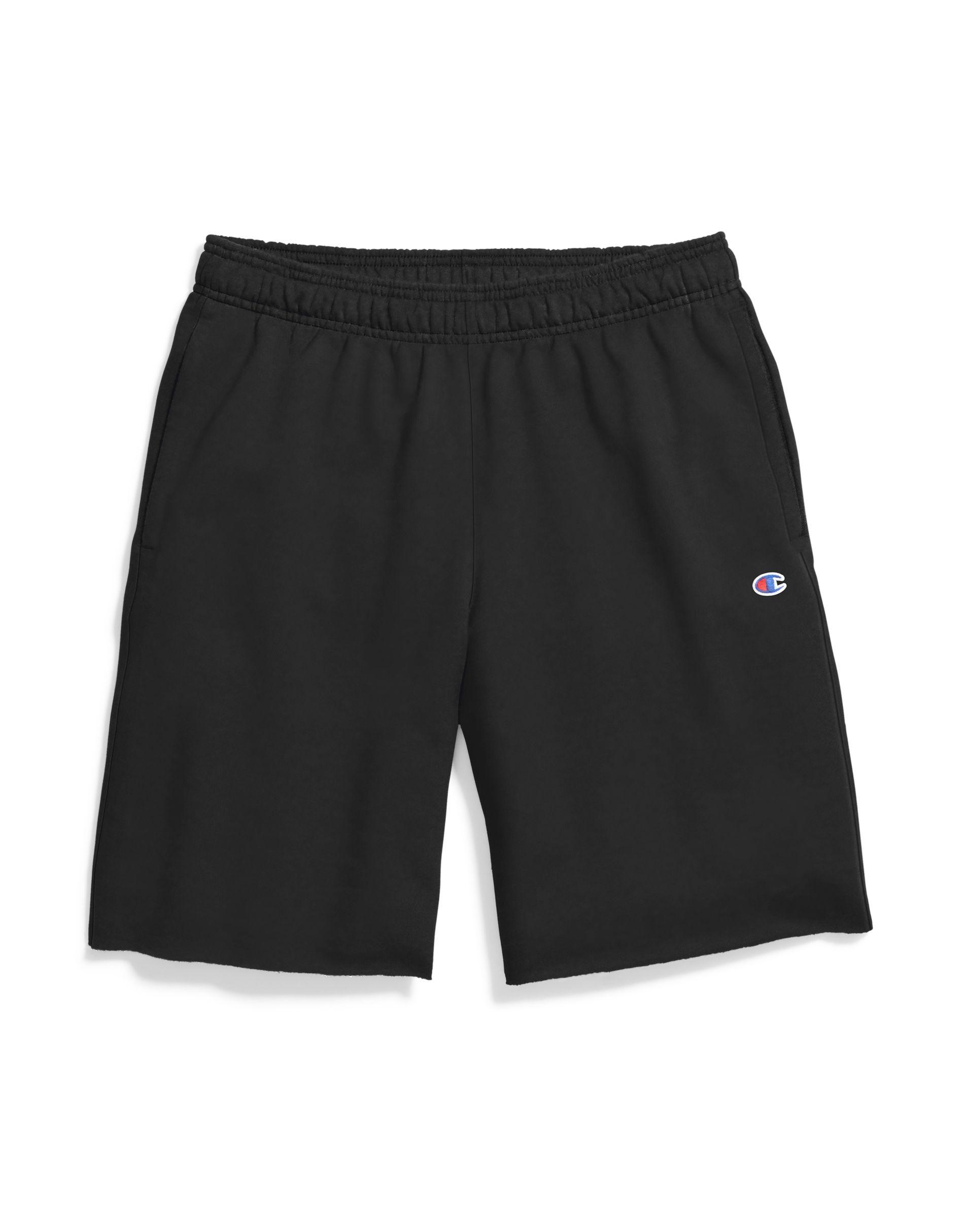 Champion Powerblendtm Fleece Shorts in Black for Men - Lyst