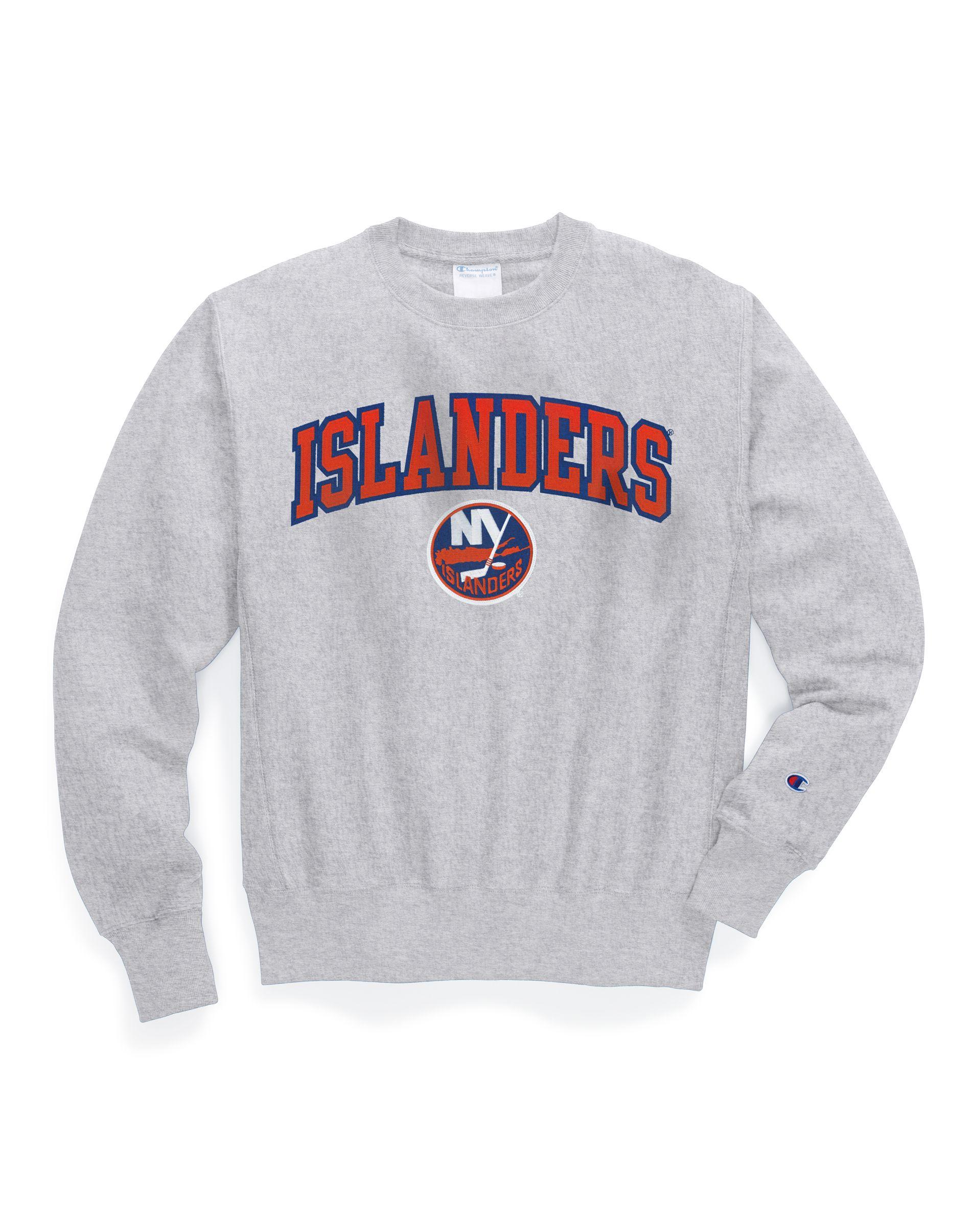 Champion Exclusive Life® Reverse Weave® Nhl Crew, New York Islanders Vintage  Marks Series 1972 in Gray for Men