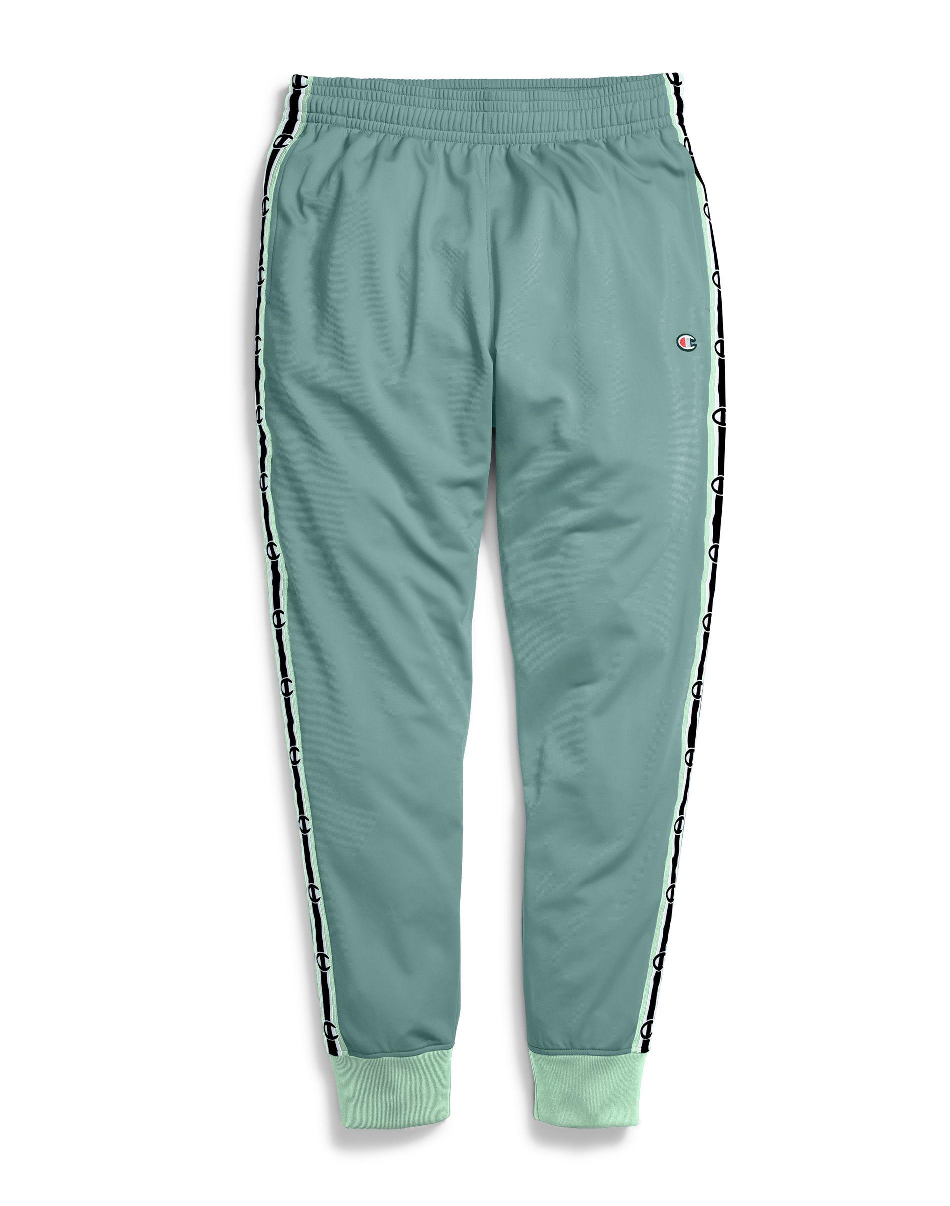 green champion track pants