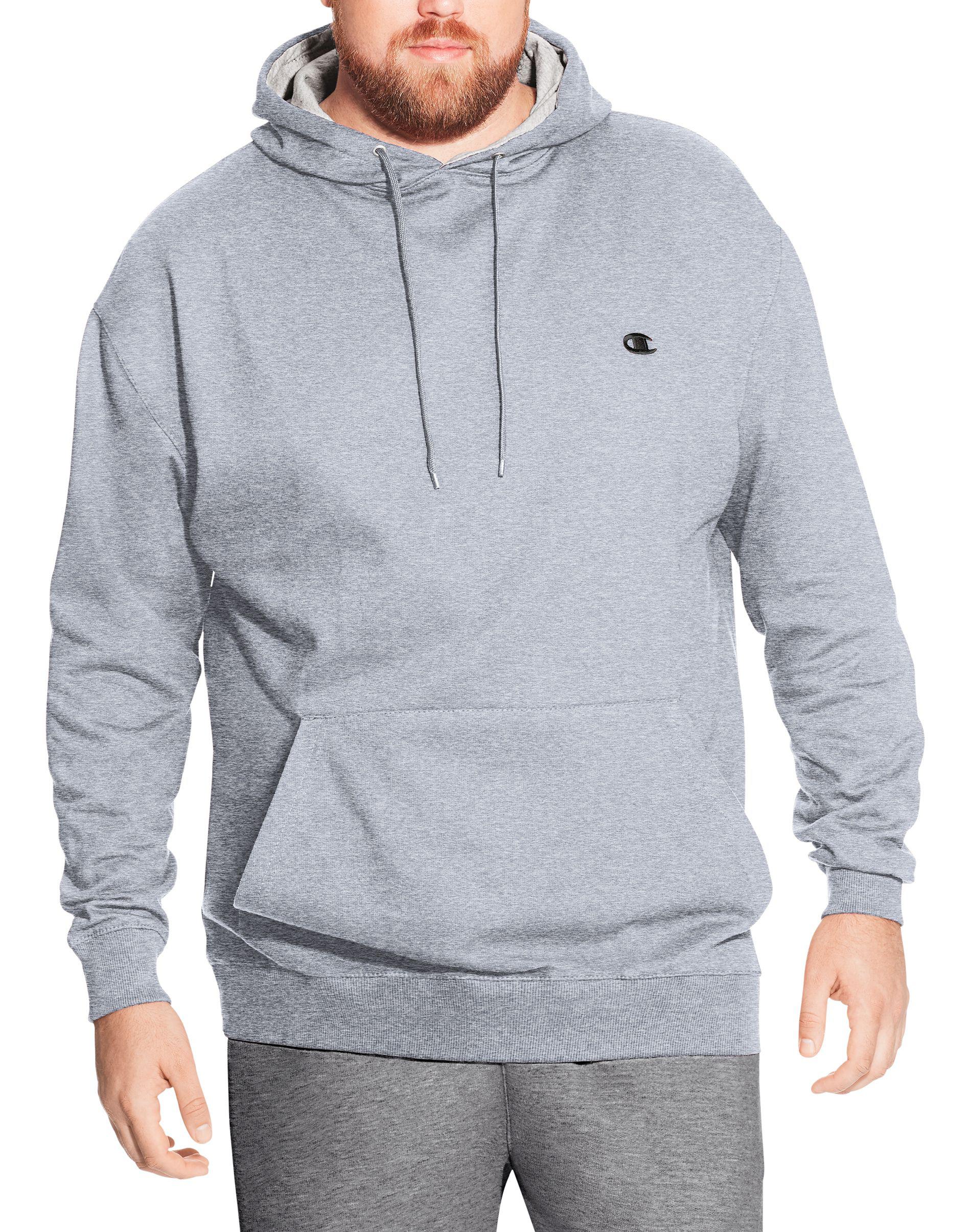 Champion Big & Tall Pullover Fleece Hoodie With Contrast Liner in ...