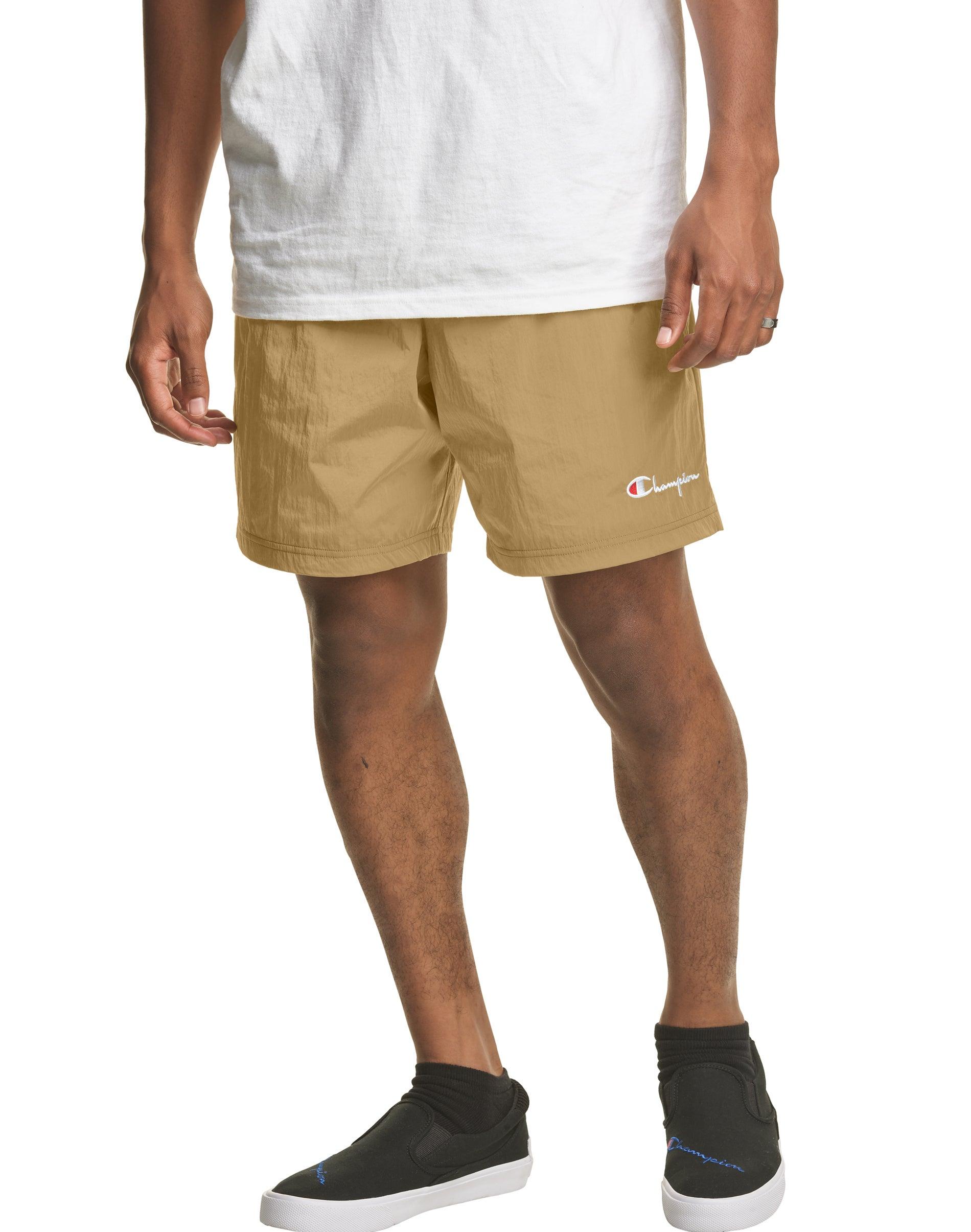 champion nylon shorts khaki