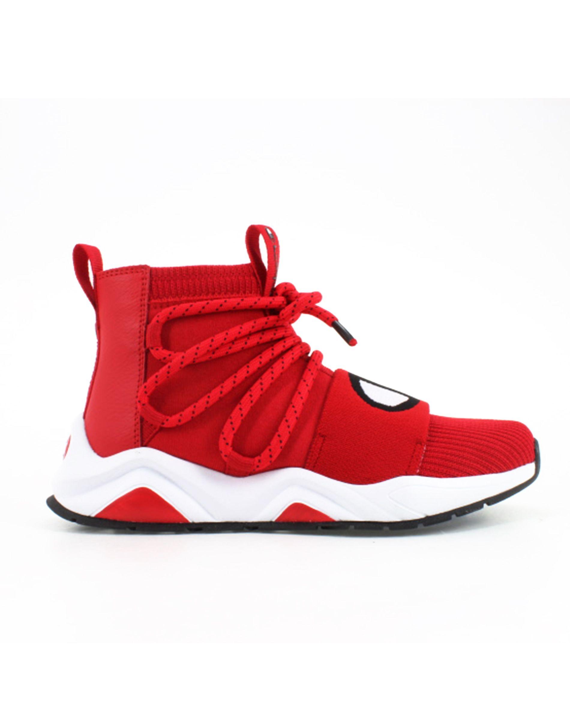 champion rally hype mid scarlet shoes