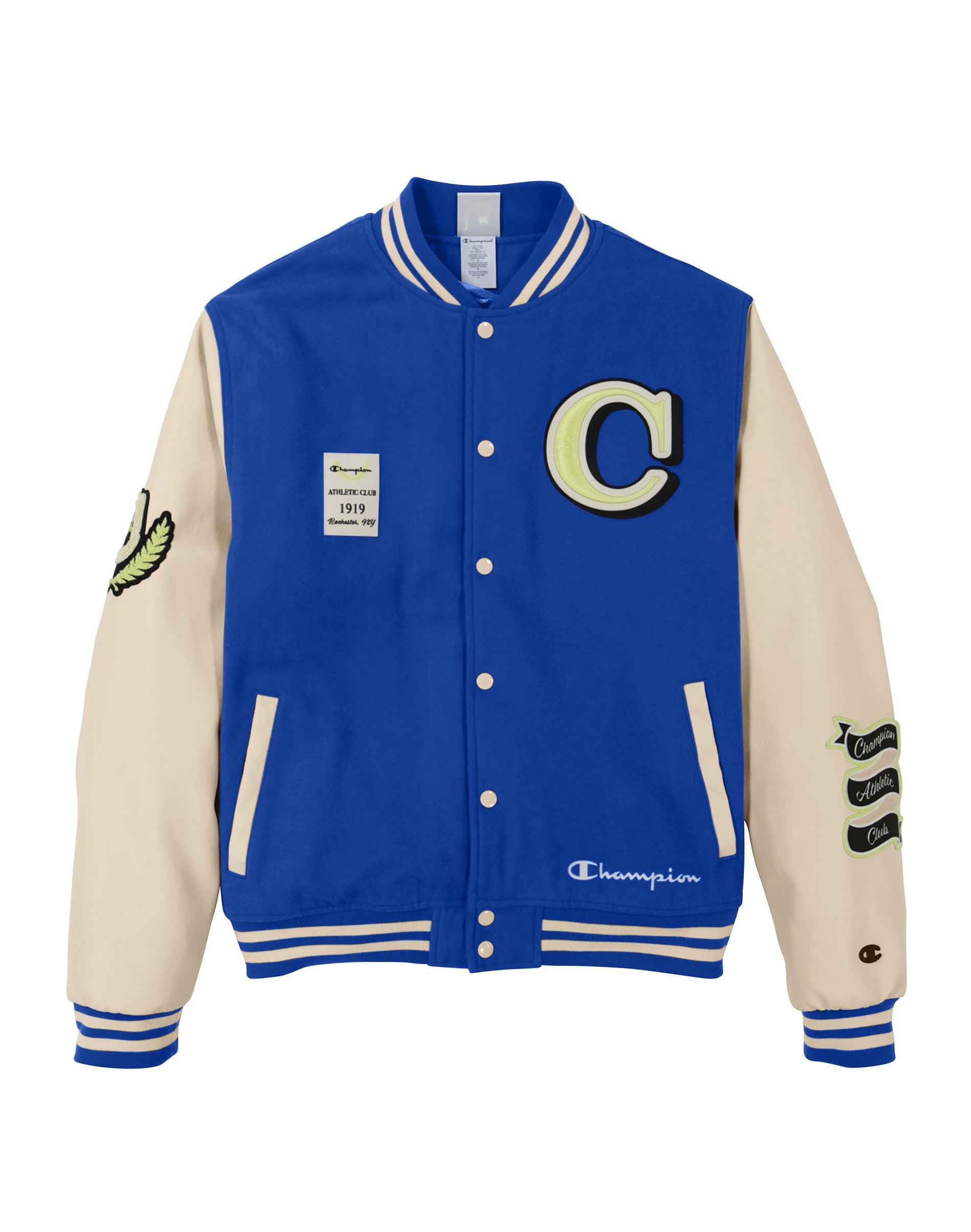 Champion Letterman Jacket in Blue for Men | Lyst