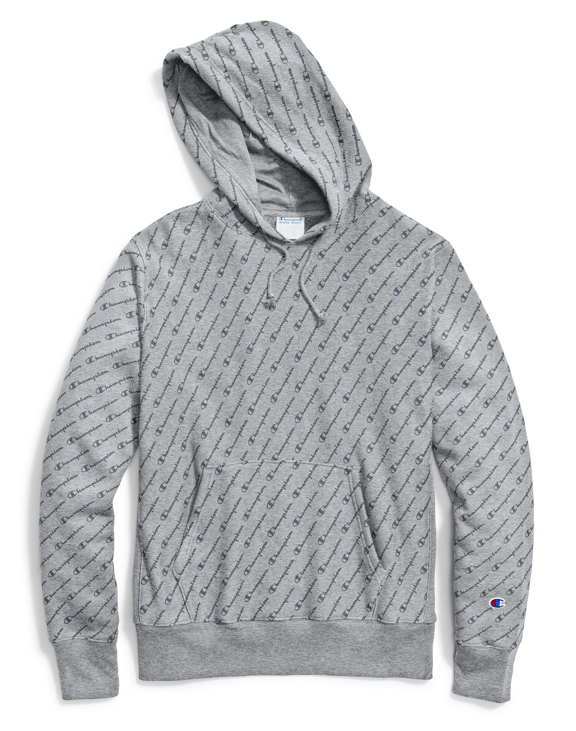 grey champion all over hoodie