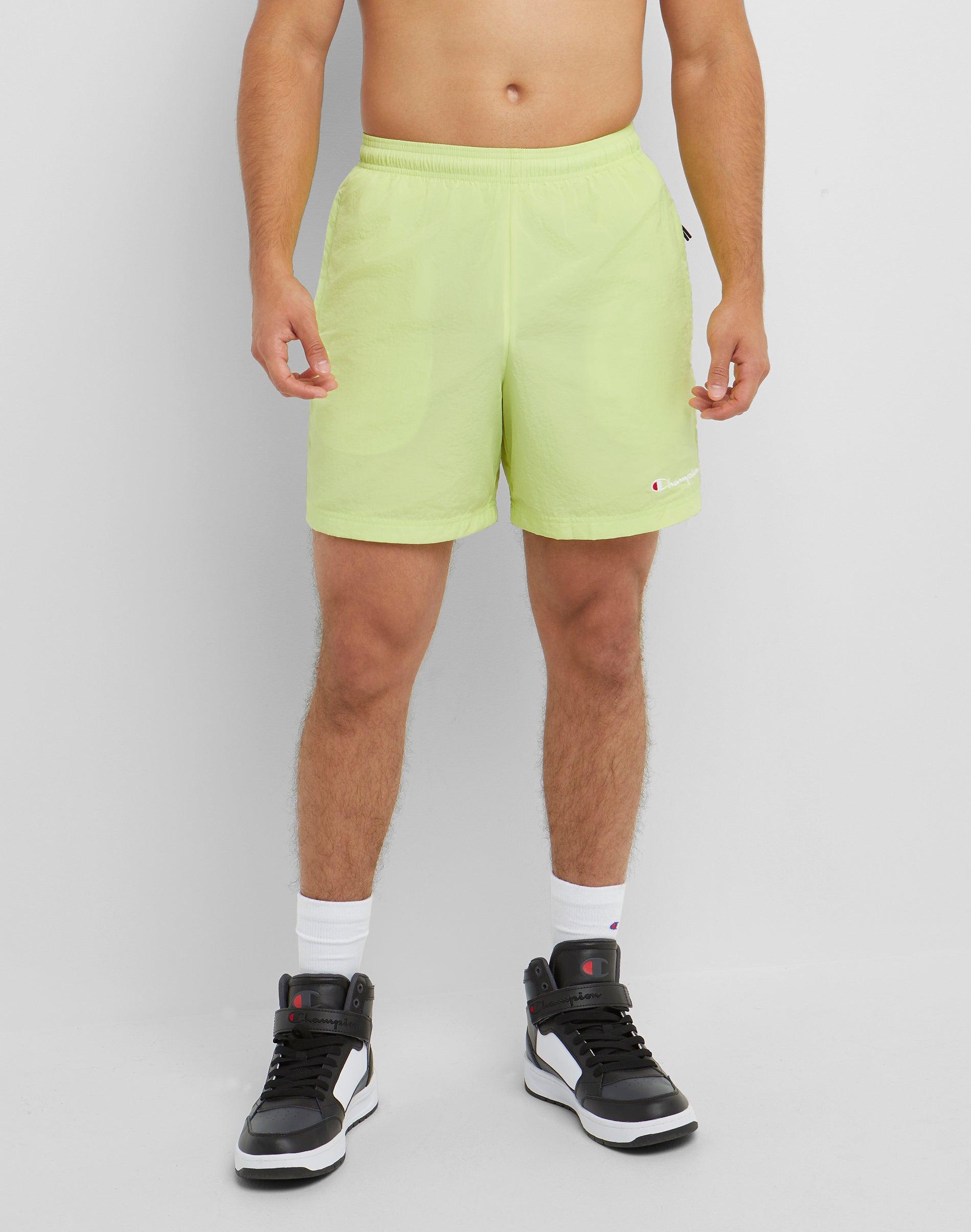 Champion Nylon Warm-up Shorts With Mesh Liner in Green for Men | Lyst