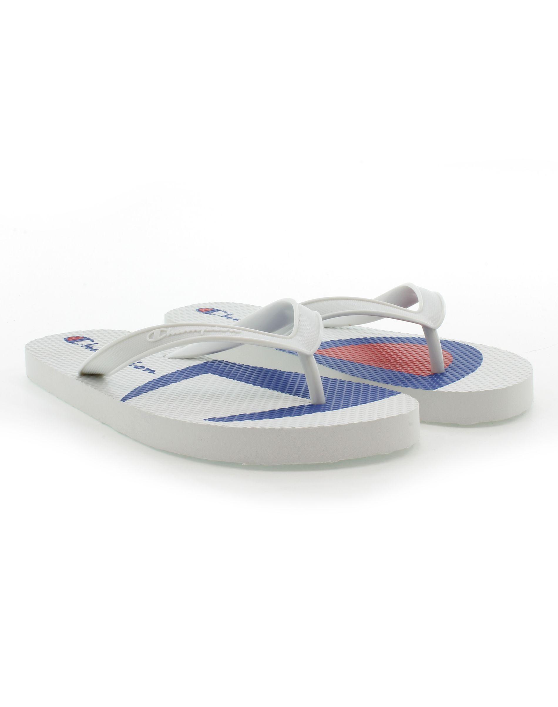 Champion Synthetic Lifetm Flip Flops Split C Logo, White for Men - Lyst