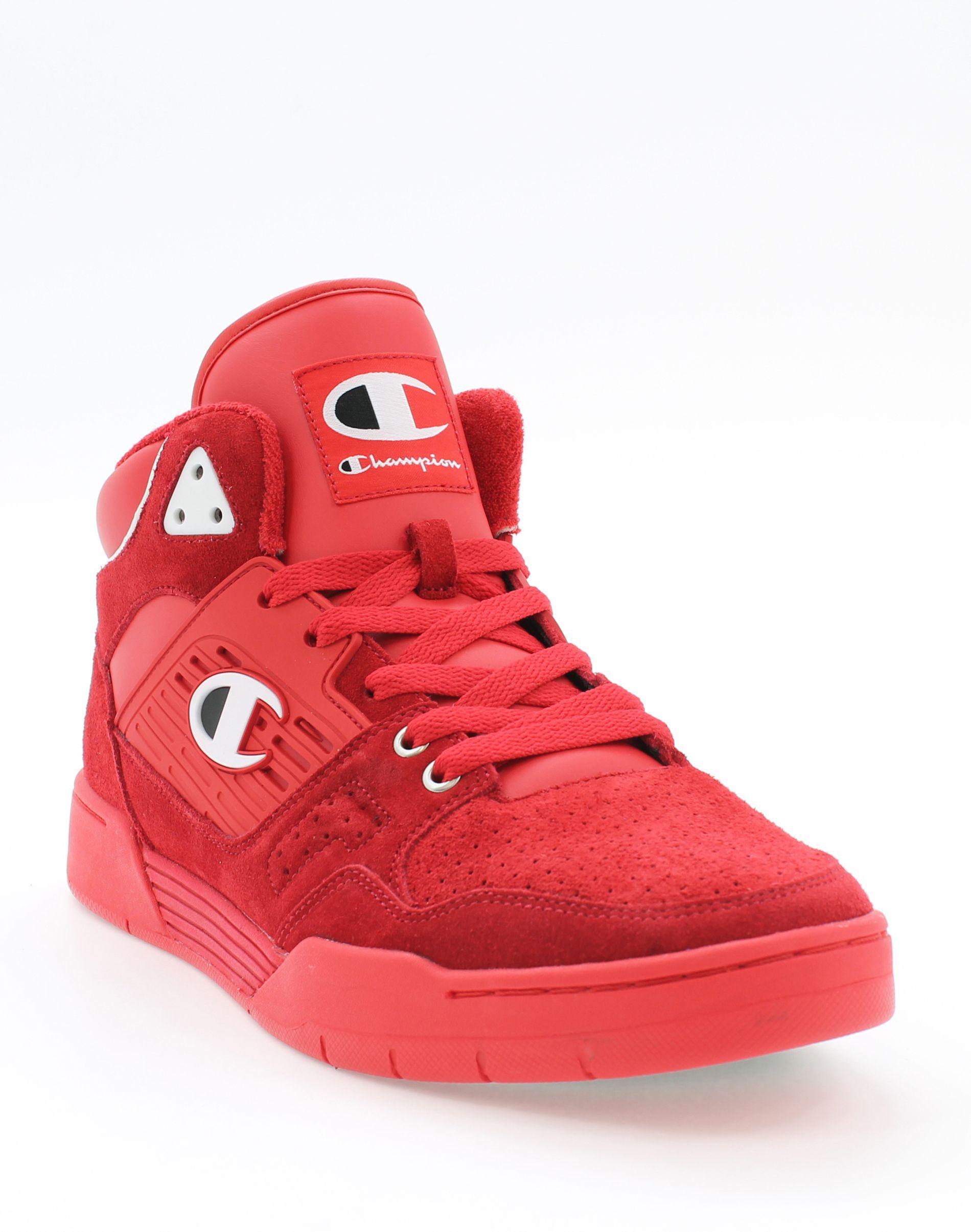 Champion Life® 3 On 3 Red Suede Shoes for Men | Lyst