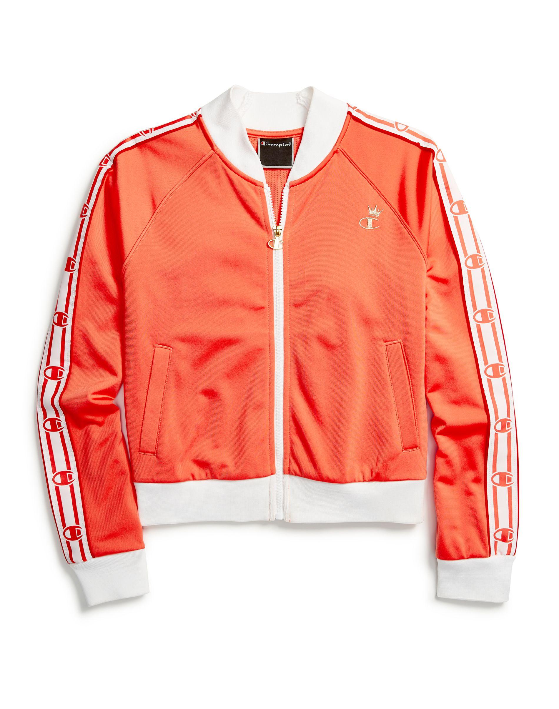 champion jacket orange