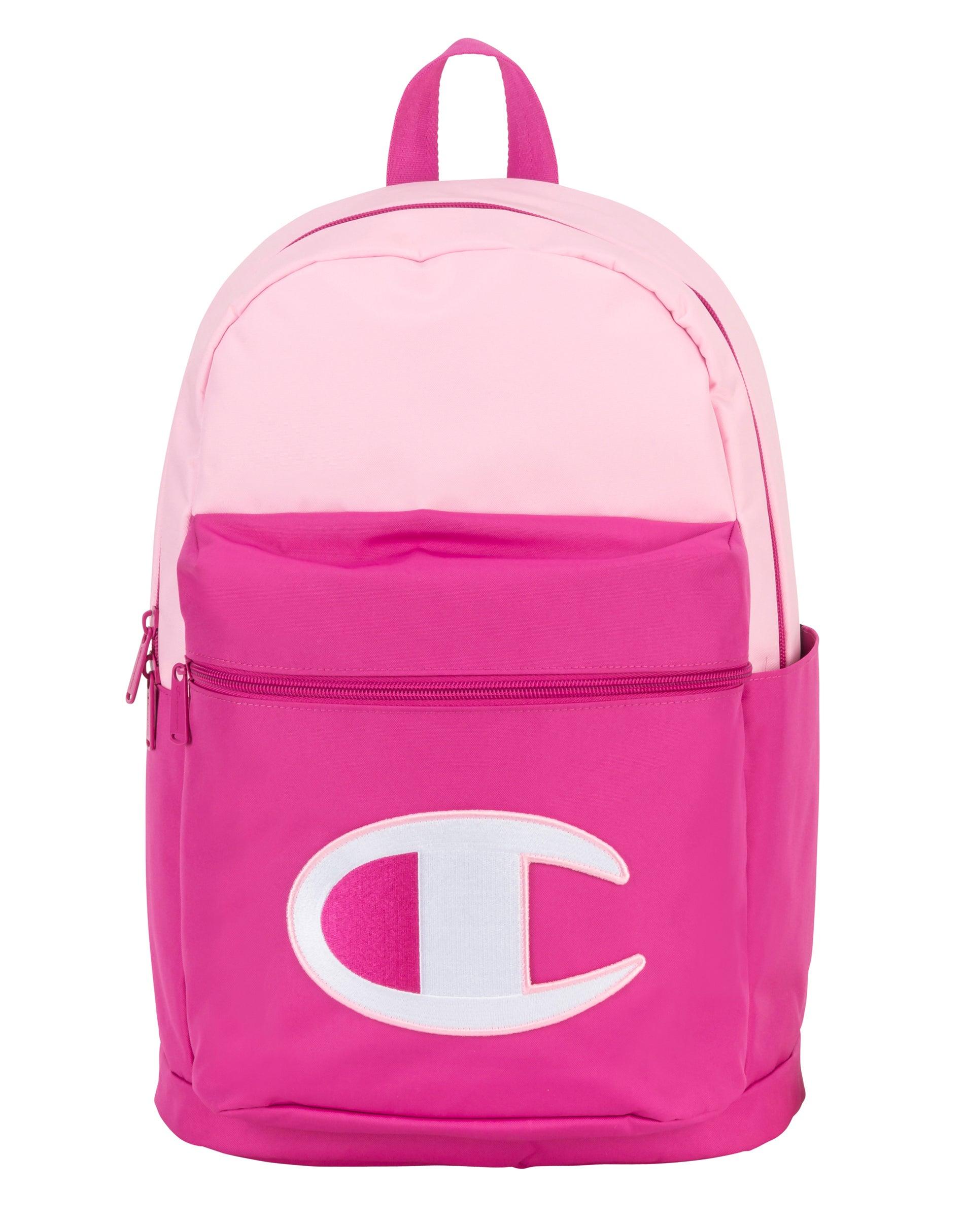 light pink champion backpack