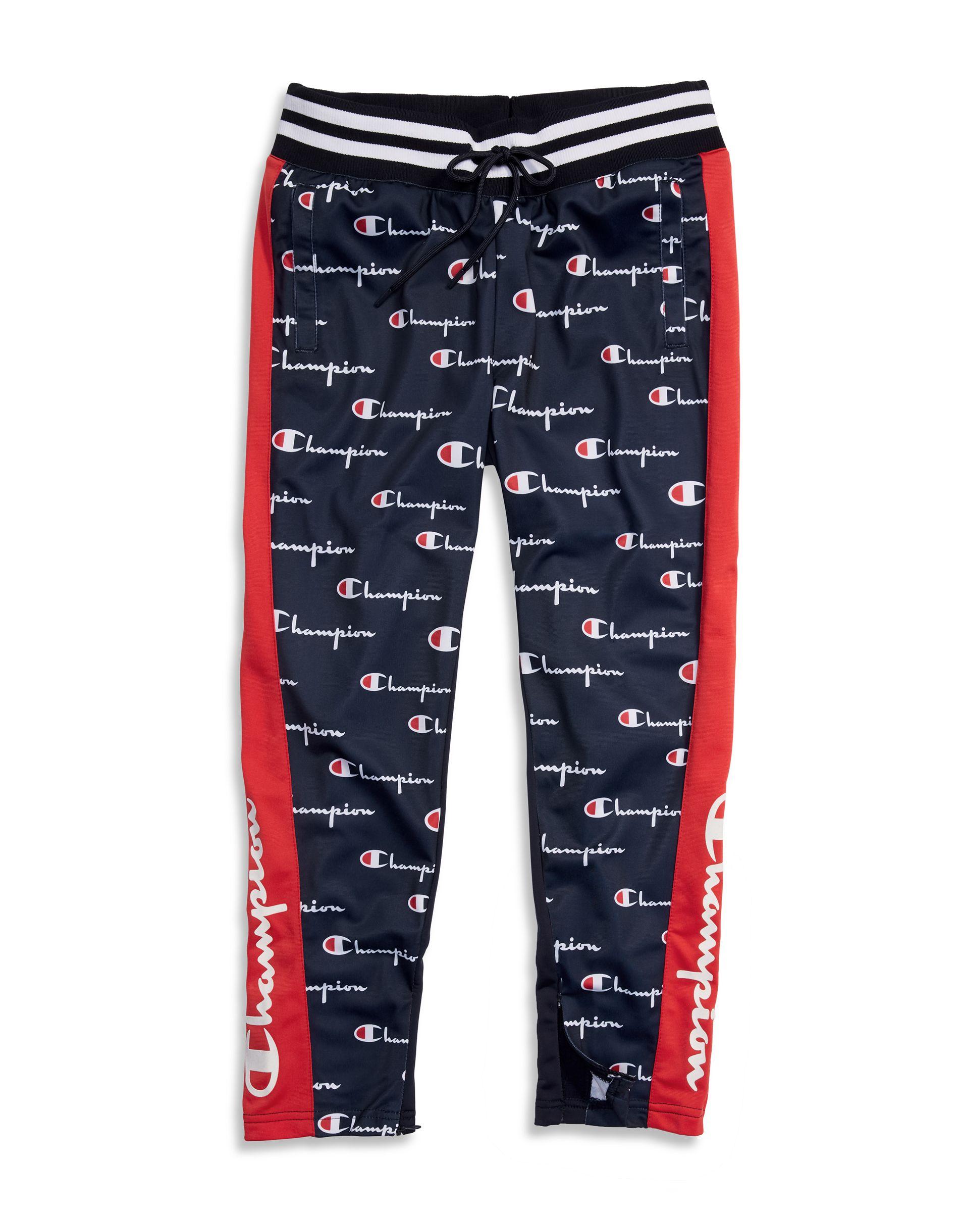 champion pants with logo on side