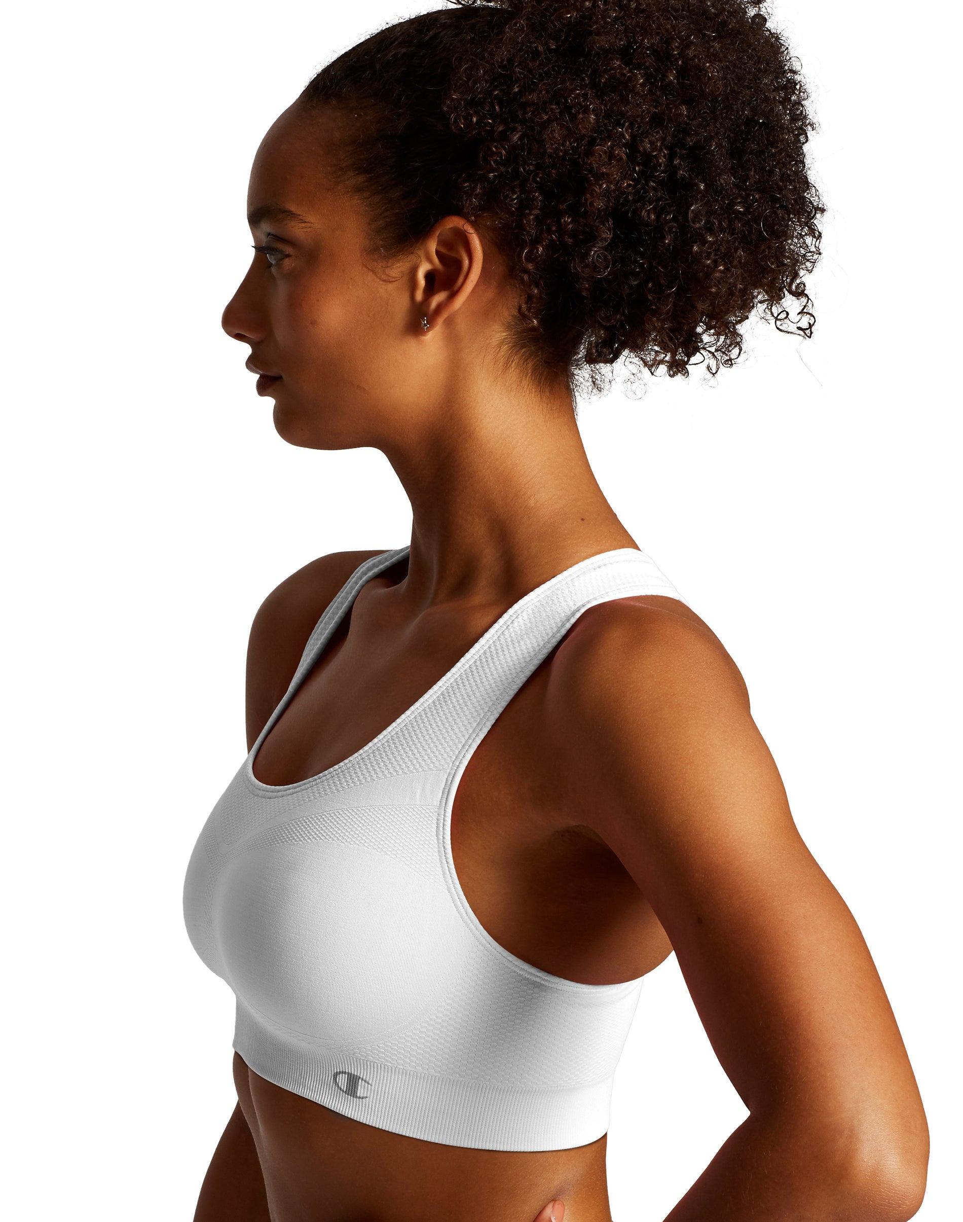 Champion Athletics The Infinity Racerback Sports Bra in White Lyst