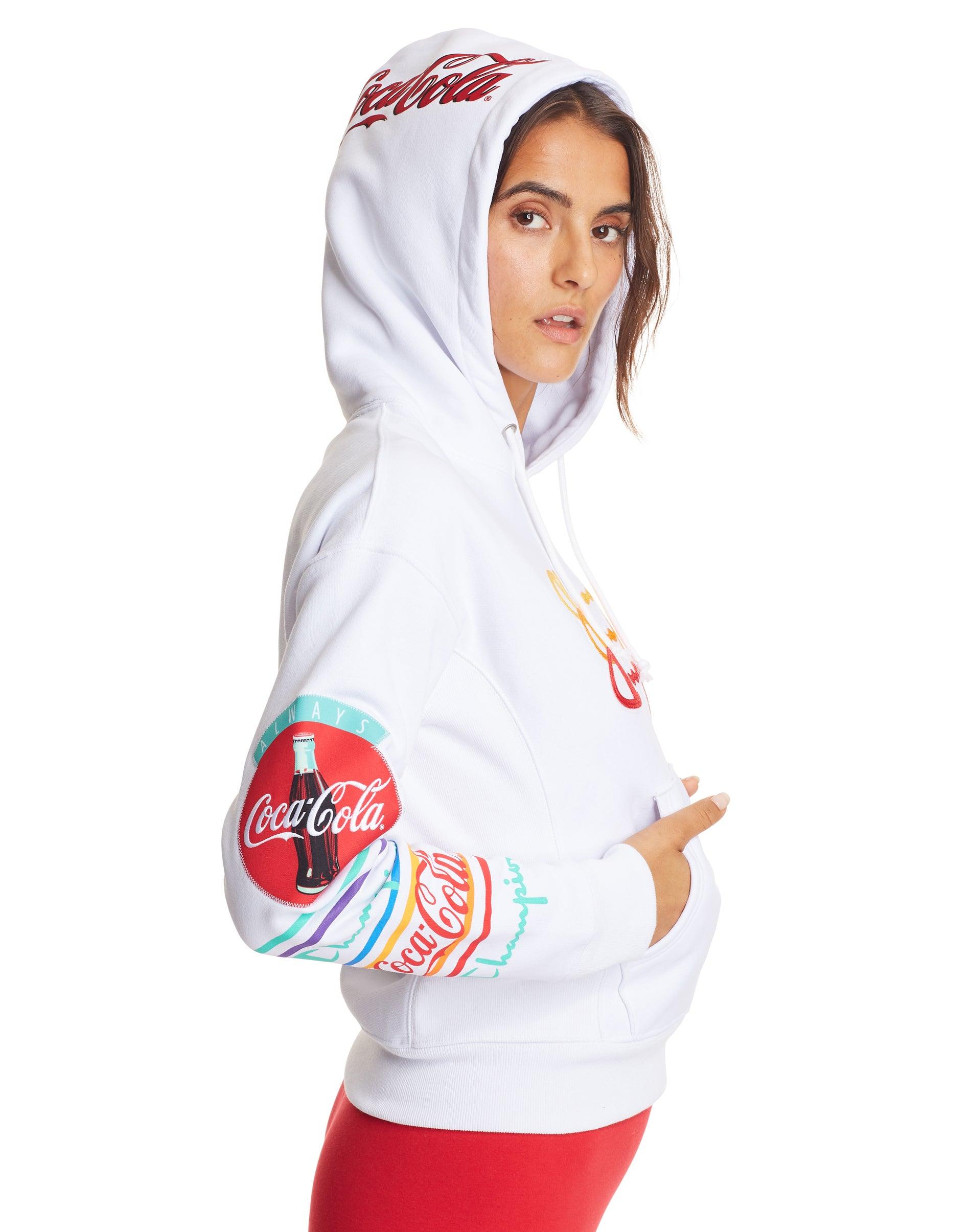white coca cola hoodie