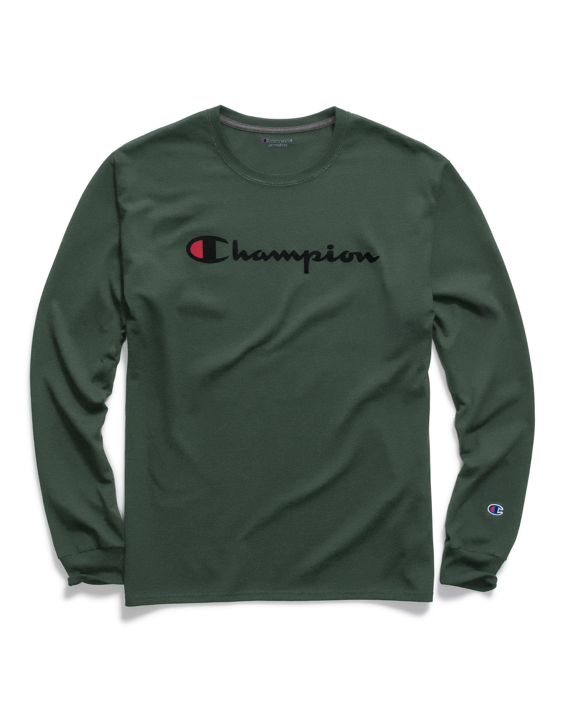 champion jersey long sleeve t shirt