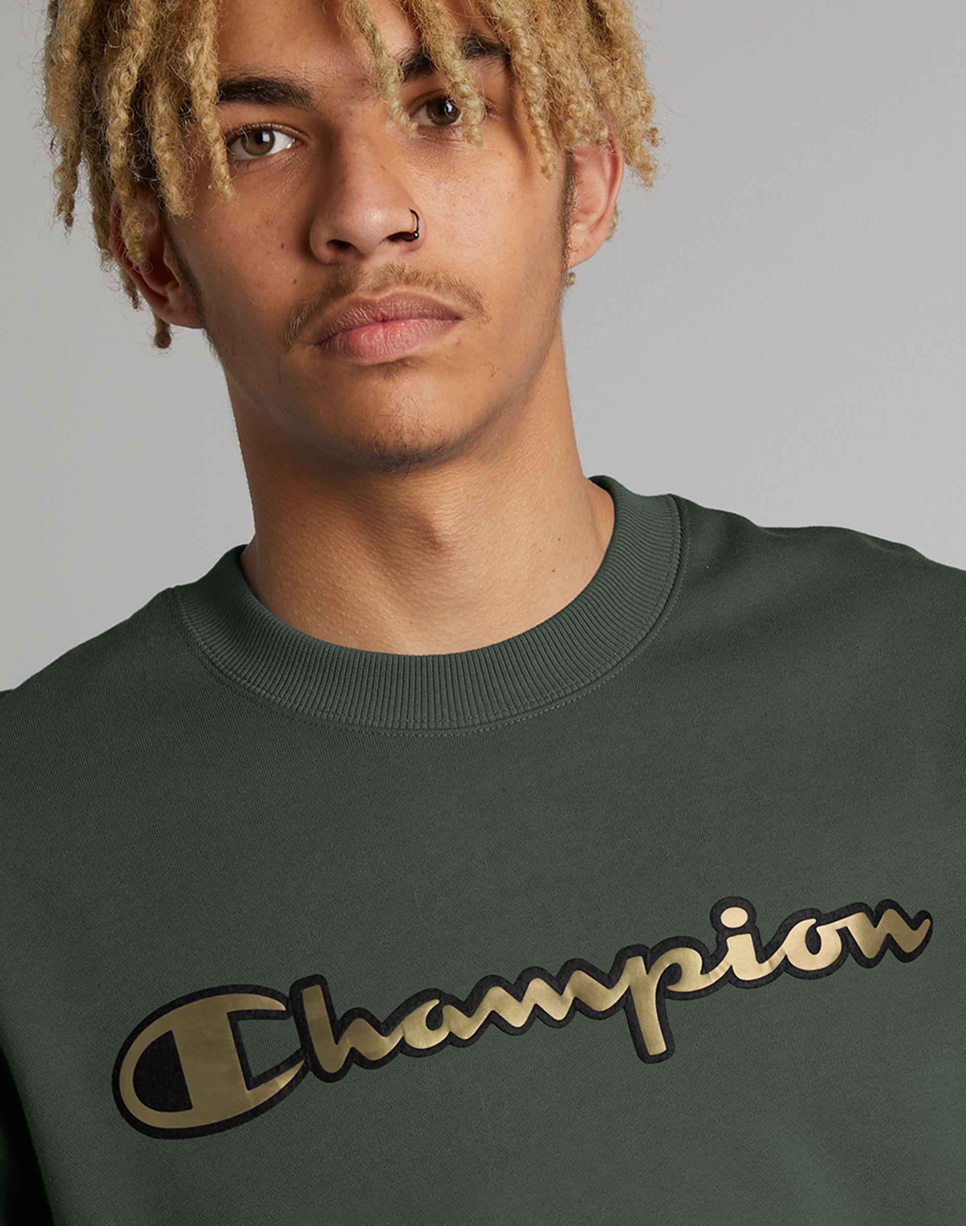 gold champion crewneck