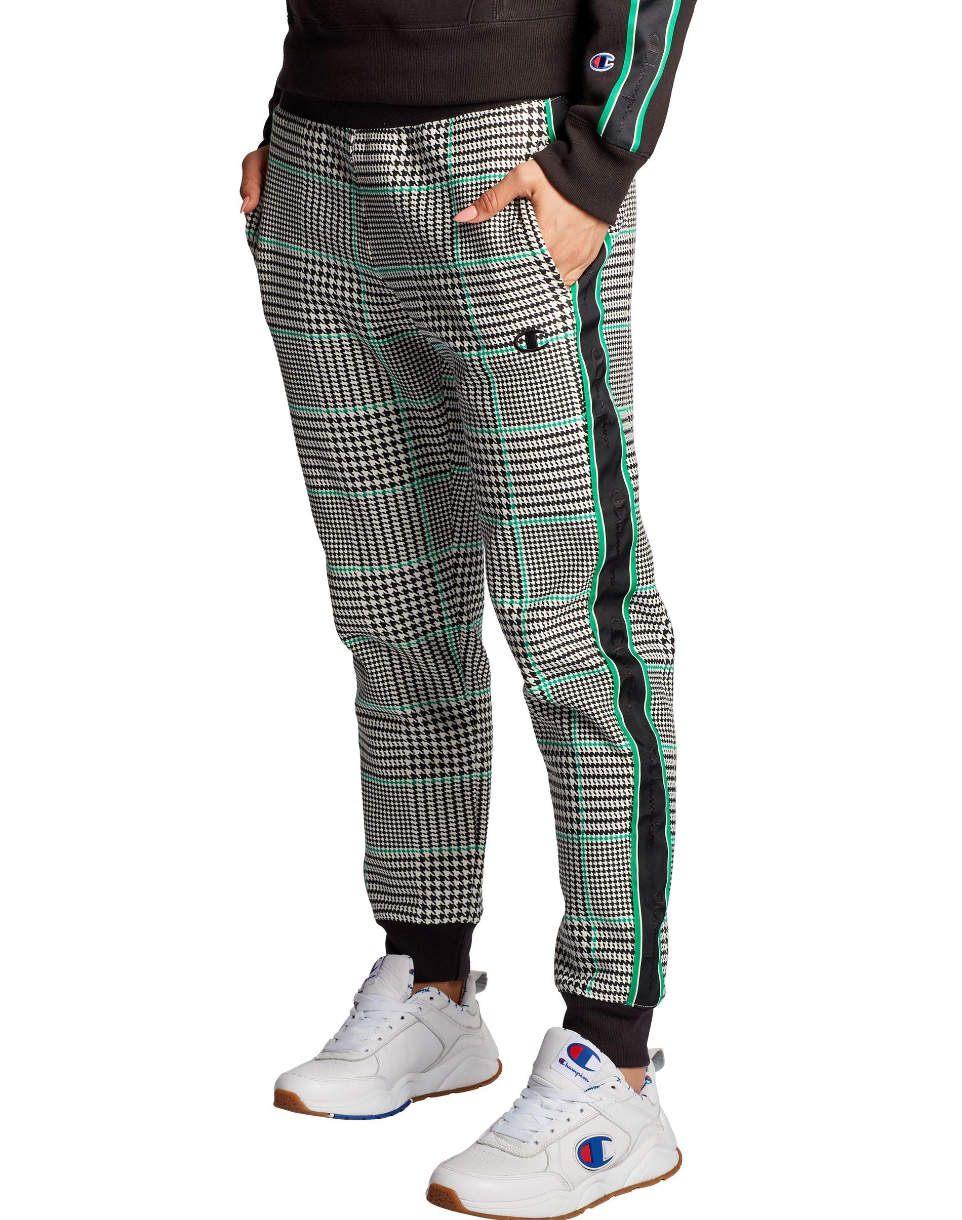 champion houndstooth joggers