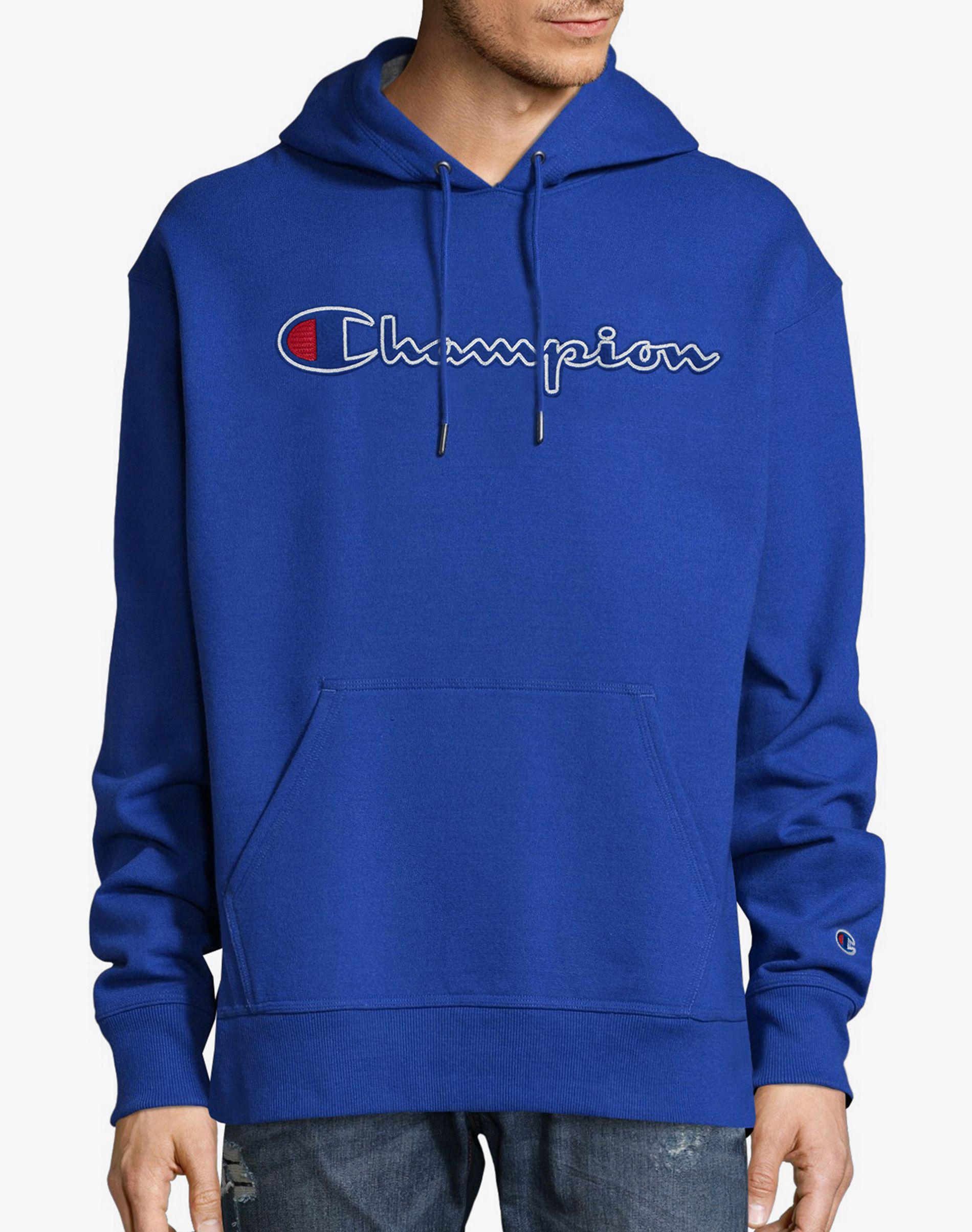 champion graphic powerblend hoodie