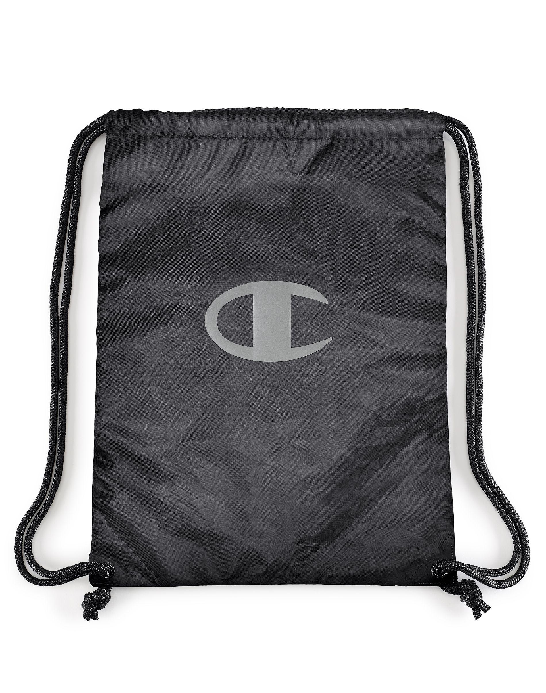 Champion Synthetic Gym Sack in Black 