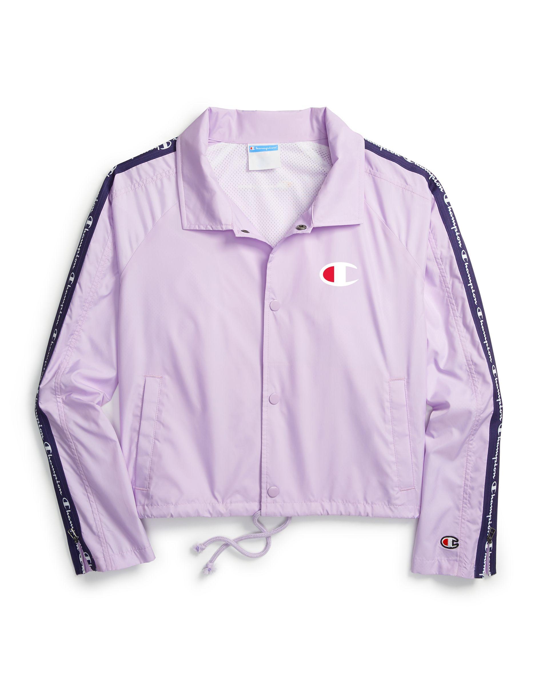 champion cropped coaches jacket