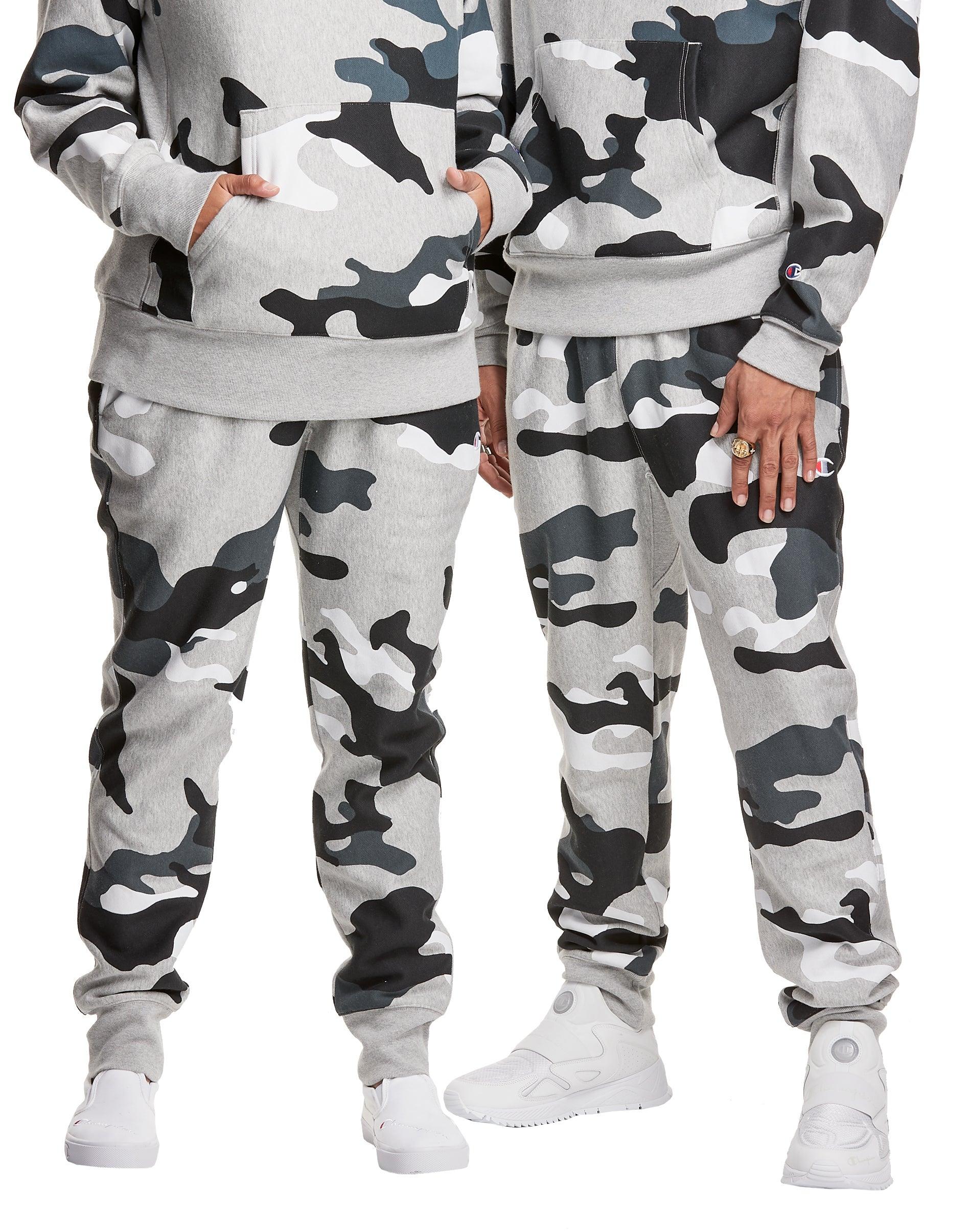 champion reverse weave camo joggers