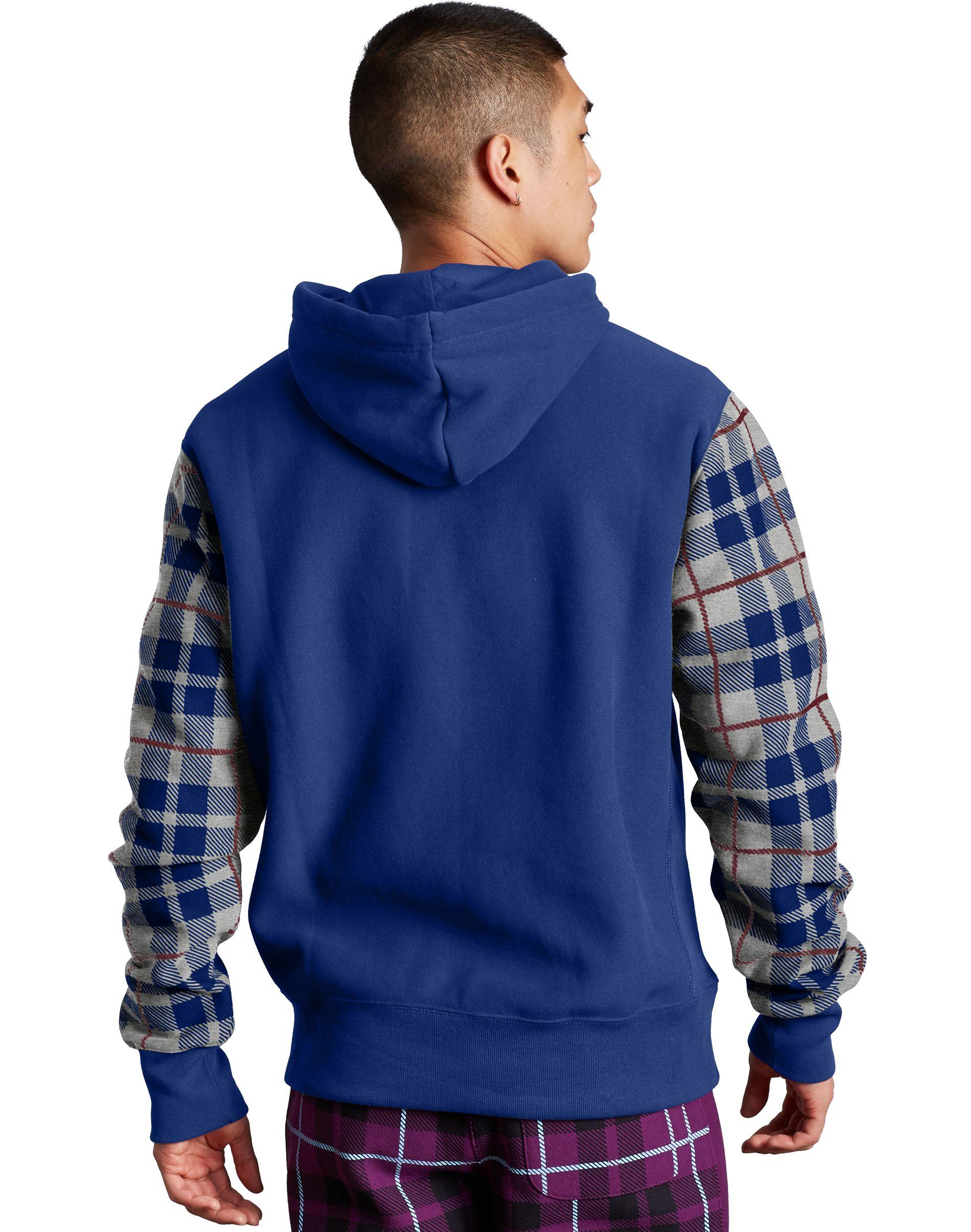 plaid pullover hoodie