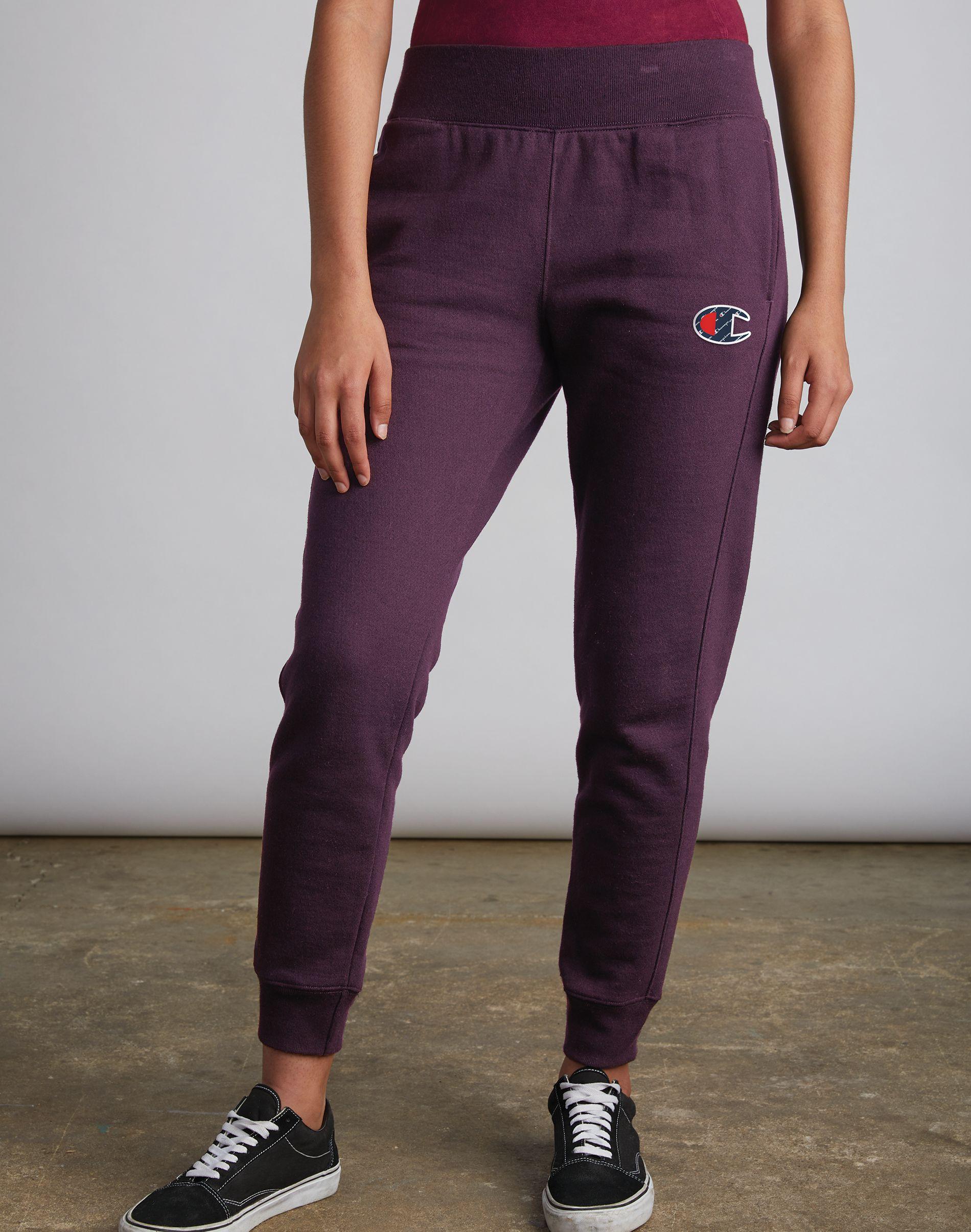dark berry purple champion joggers