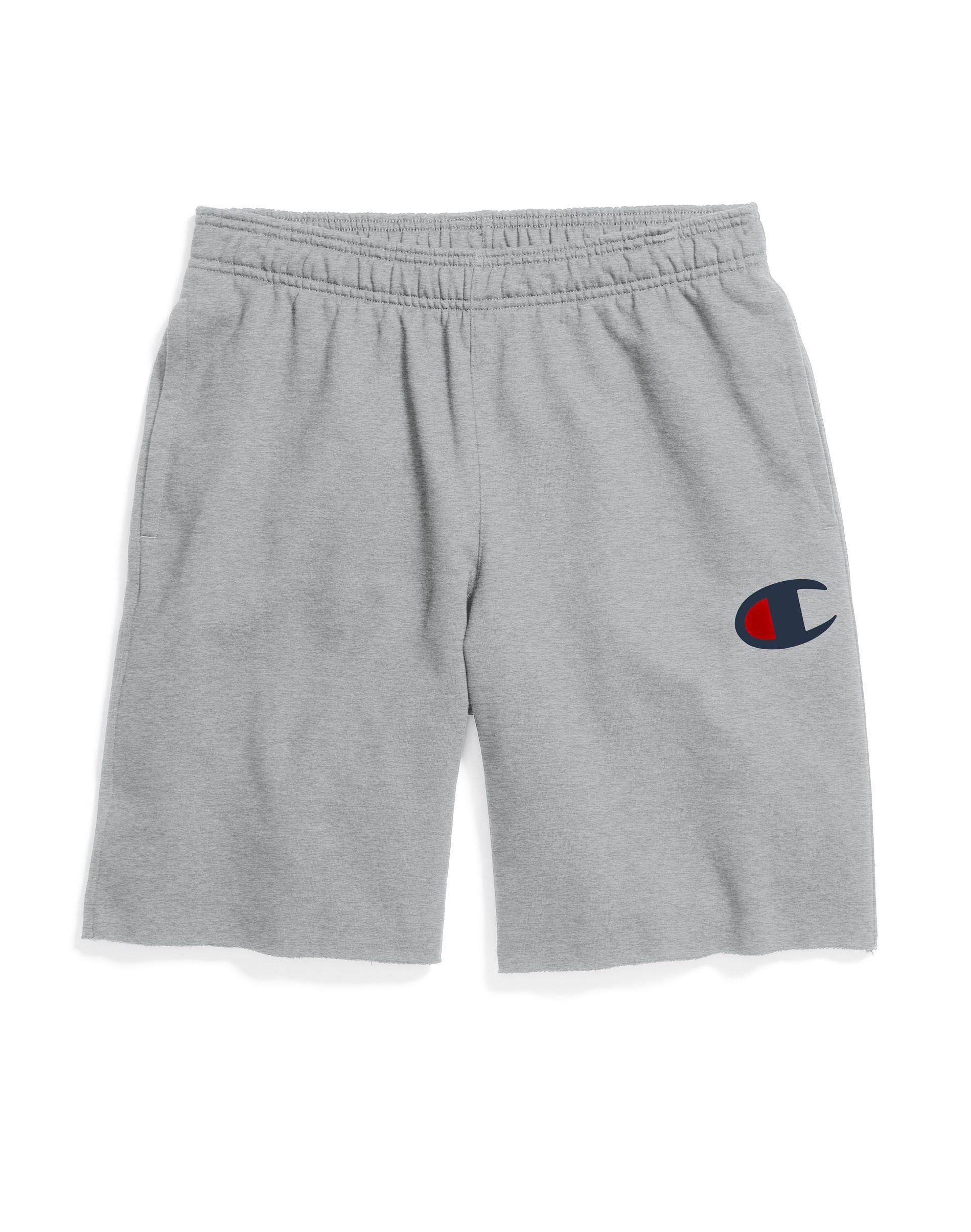 Champion Powerblendtm Fleece Shorts, C Logo in Gray for Men Lyst