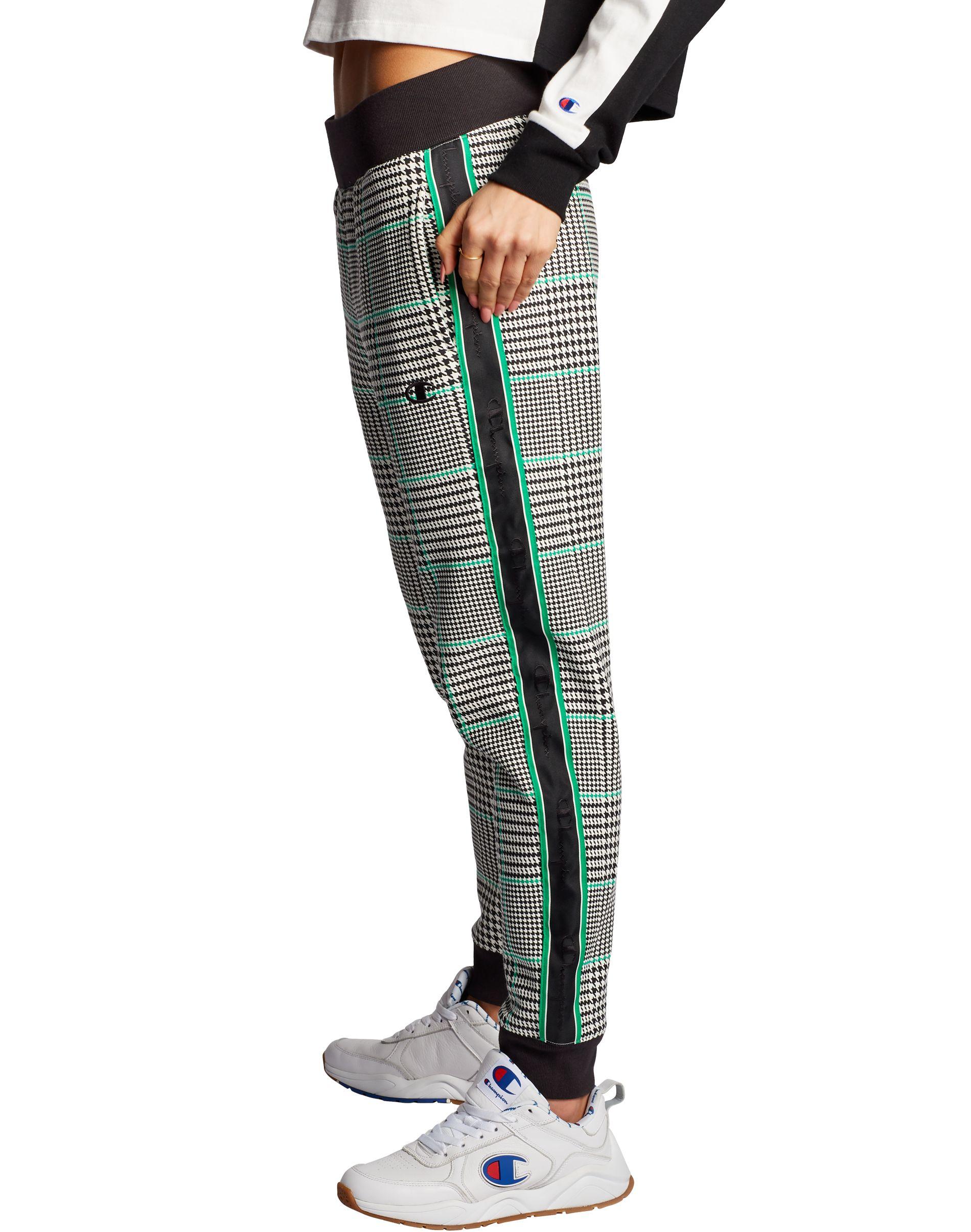 champion houndstooth joggers