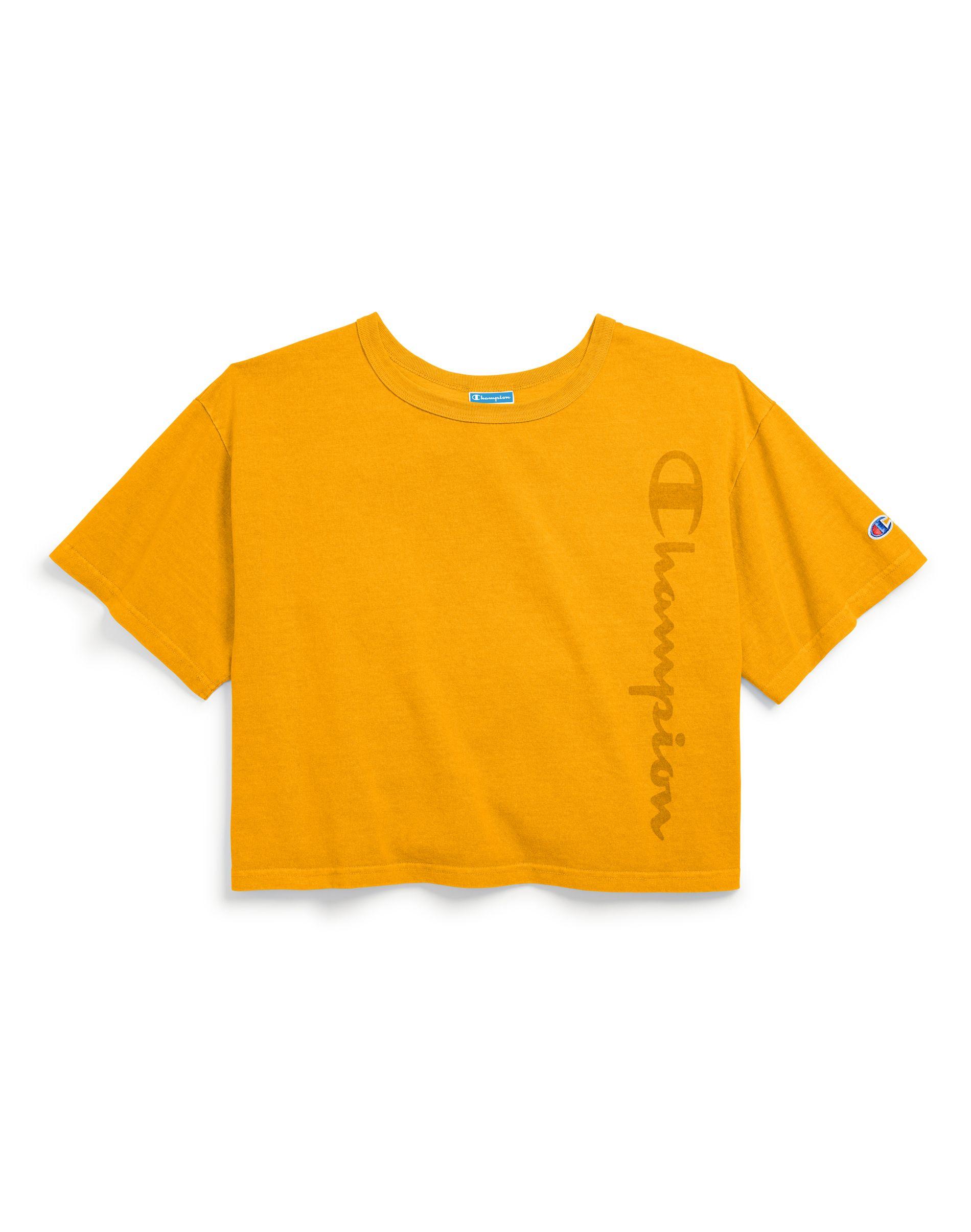 Garment Dyed Cropped Tee, Clear Gel 