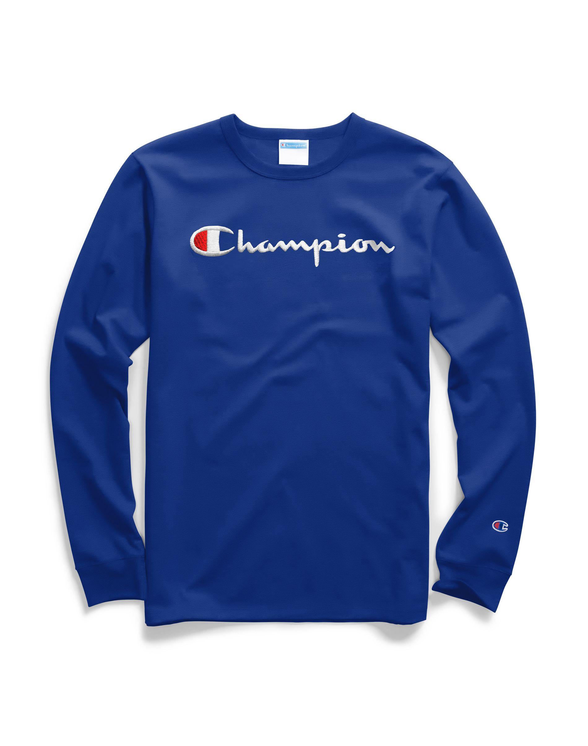 blue champion long sleeve