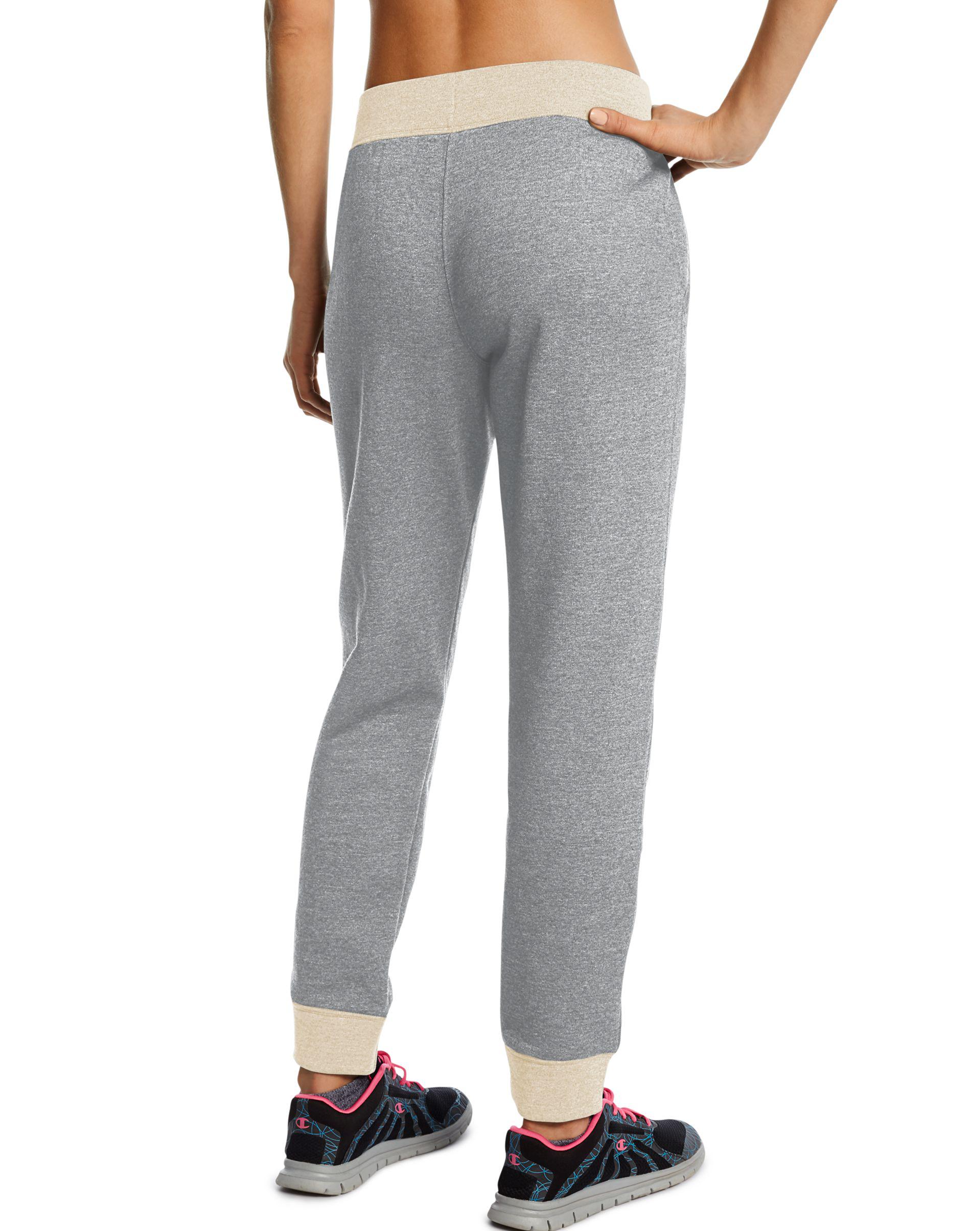 champion powerblend fleece vertical logo womens jogger