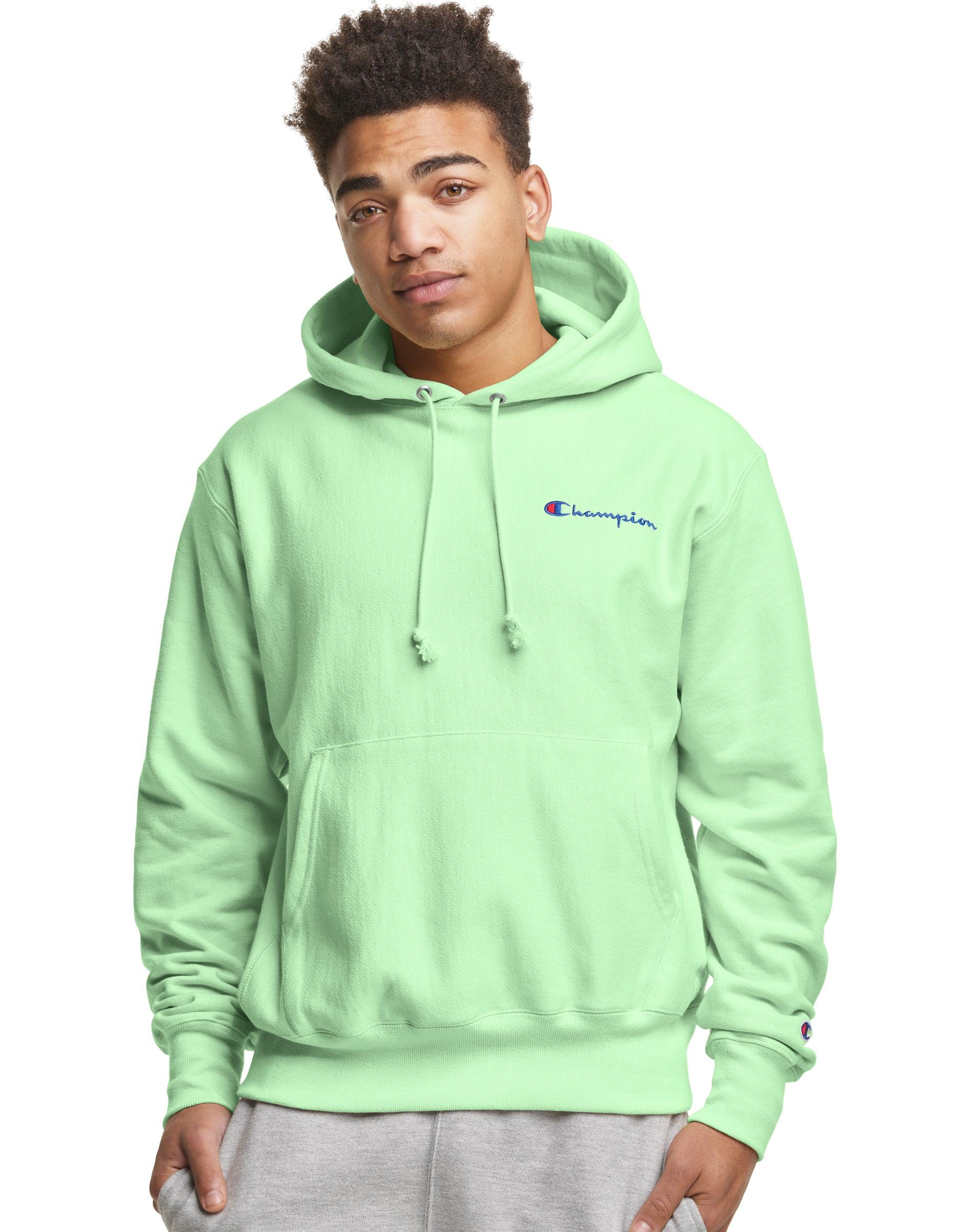 champion hoodie lime