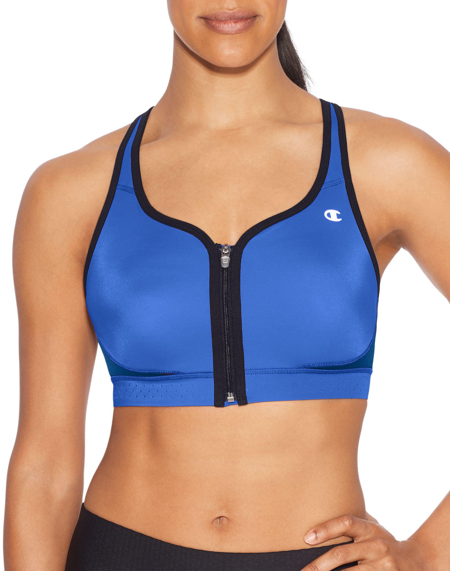 Champion Synthetic The Absolute Zip Sports Bra in Blue Save 30 Lyst