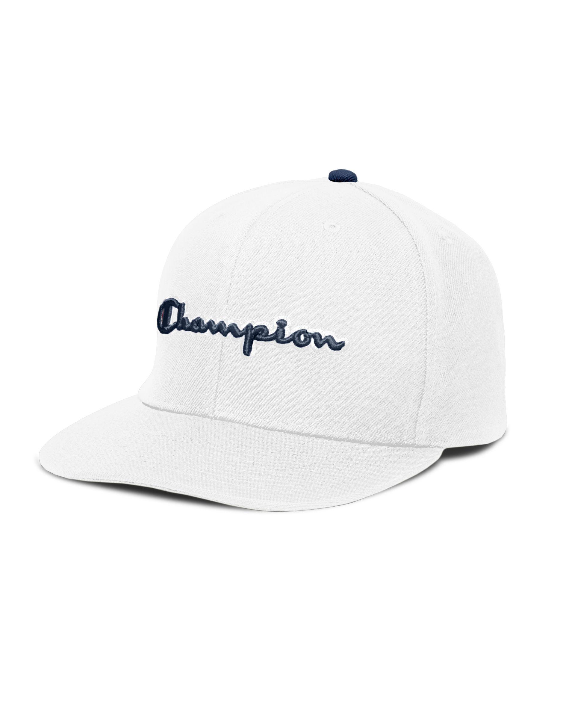 white champion baseball cap