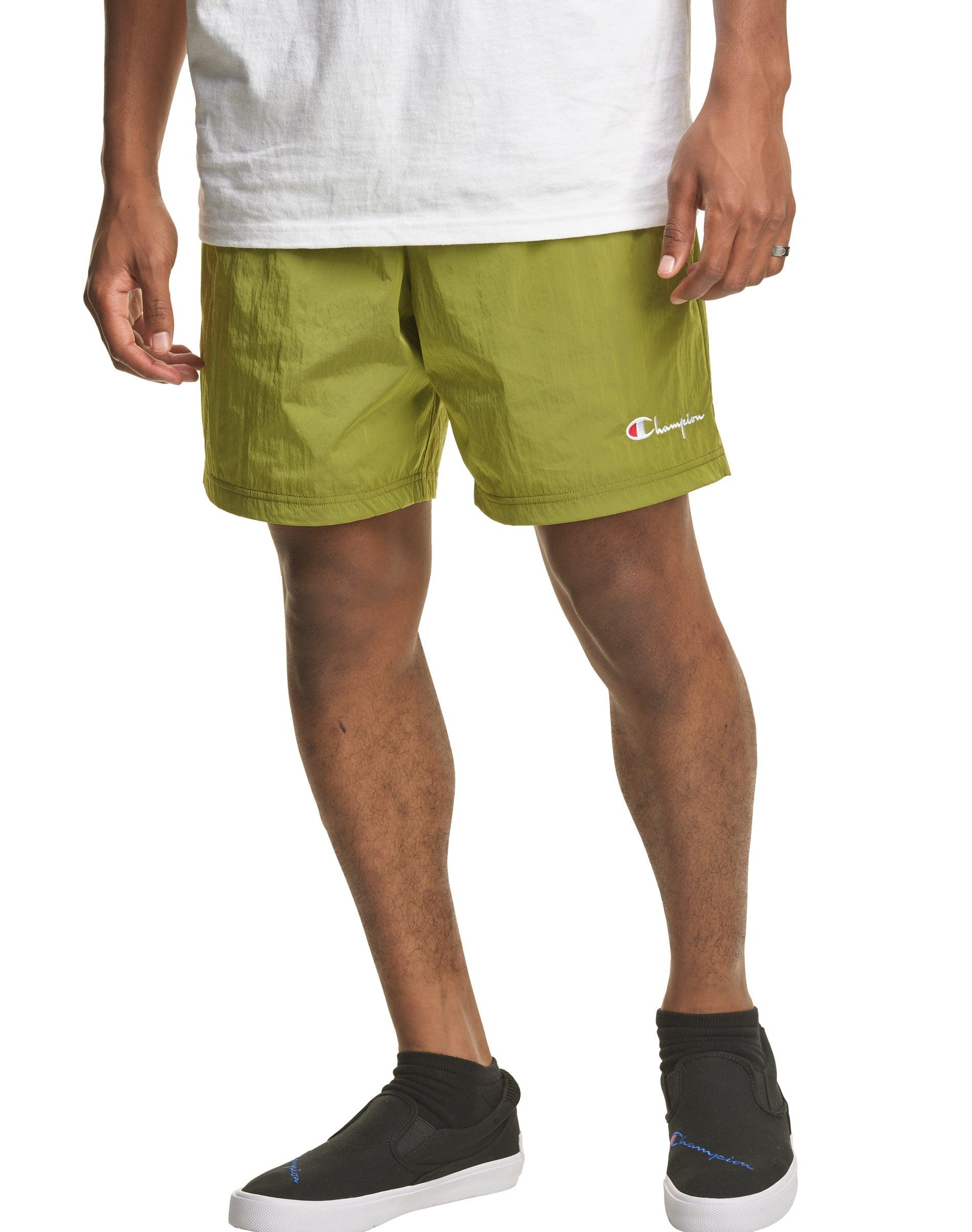 Champion Synthetic Sport Nylon Warm Up Shorts in Green for Men - Lyst