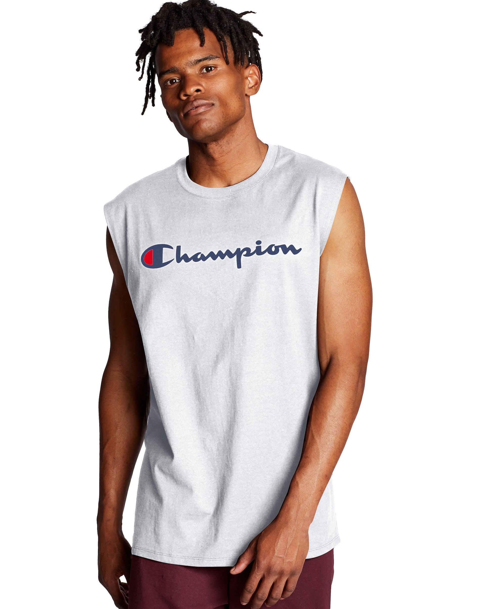 Champion Cotton Athletics Classic Jersey Muscle Tee in White for Men - Lyst